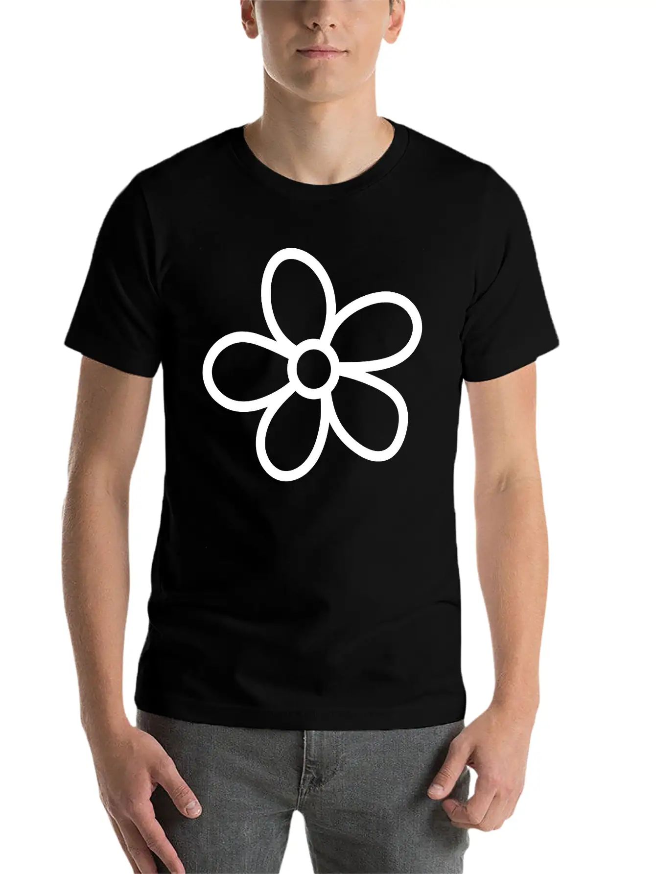 Blossom Drawing Flower Floral Basic Graphic T-Shirt – Daily Comfort In Soft Cotton