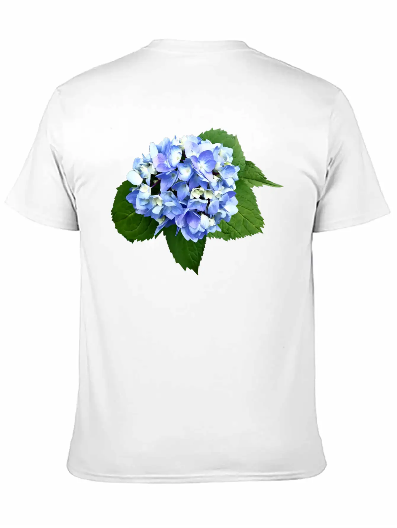 Blue And Purple Hydrangea Basic Graphic T-Shirt – Daily Comfort In Soft Cotton