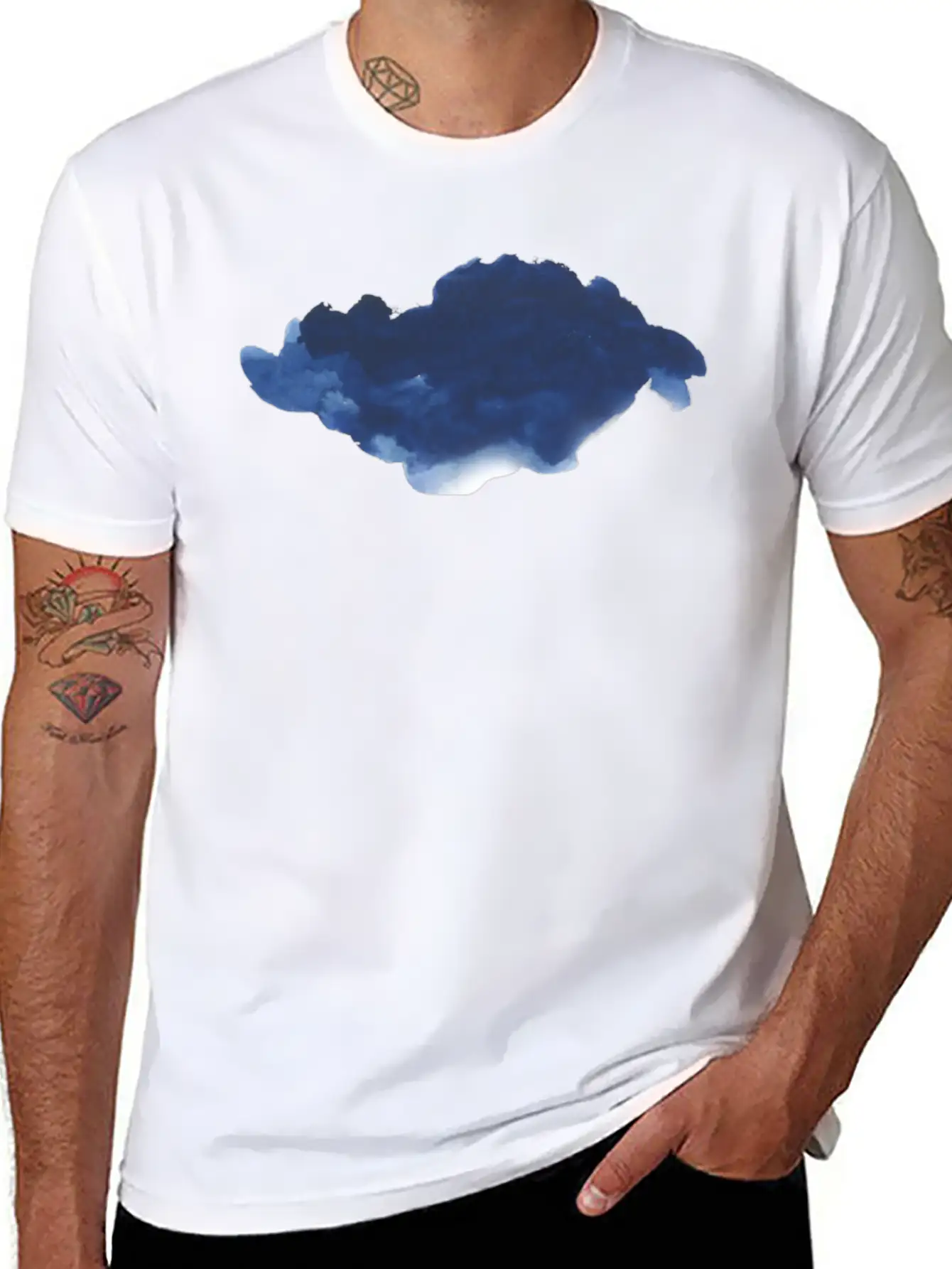 Blue Cloud Stylish Everyday T-Shirt – Unisex Basic Cotton Tee