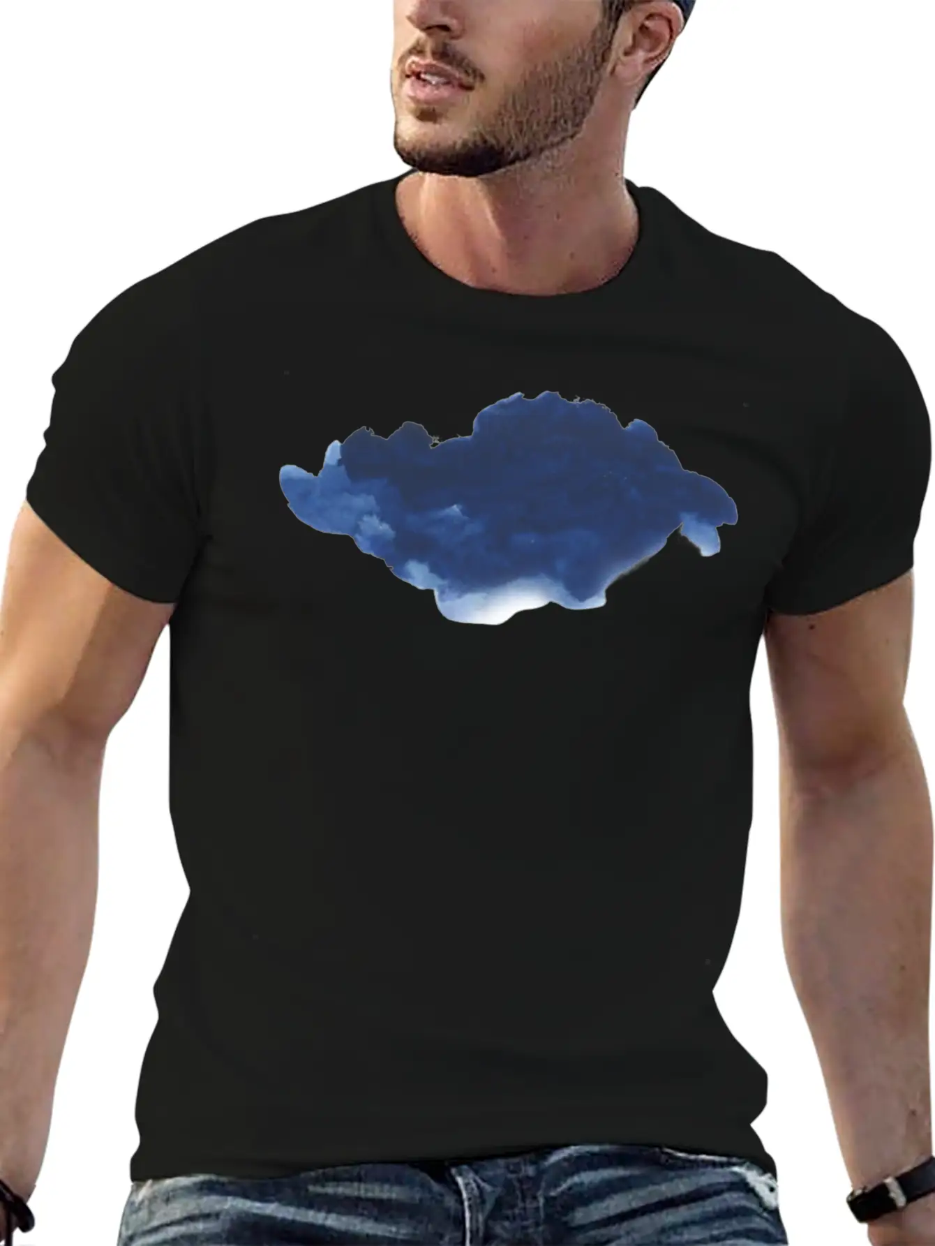 Blue Cloud Stylish Everyday T-Shirt – Unisex Basic Cotton Tee