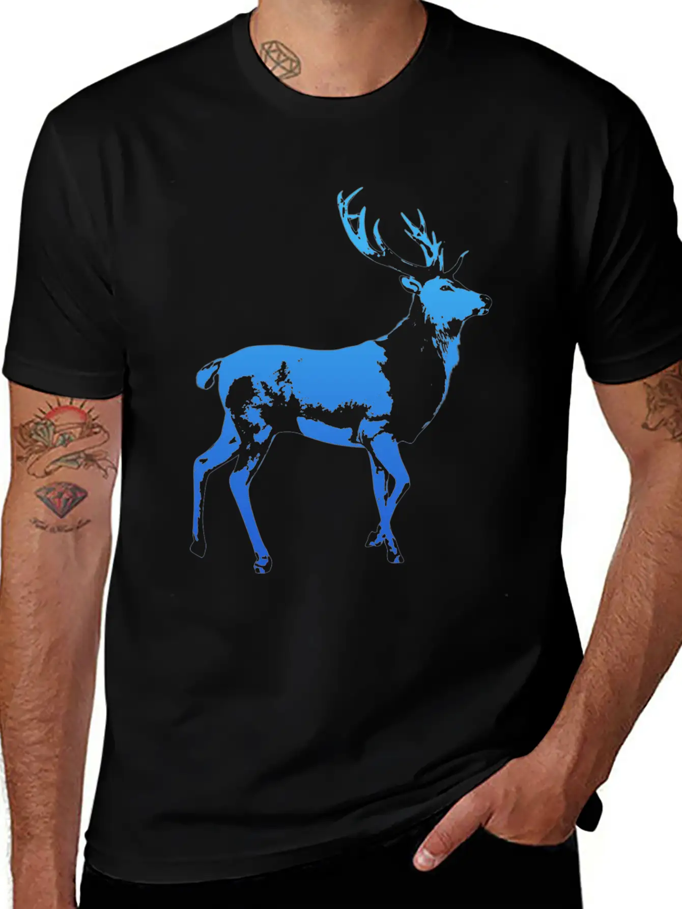 Blue Deer Stylish Everyday T-Shirt – Unisex Basic Cotton Tee