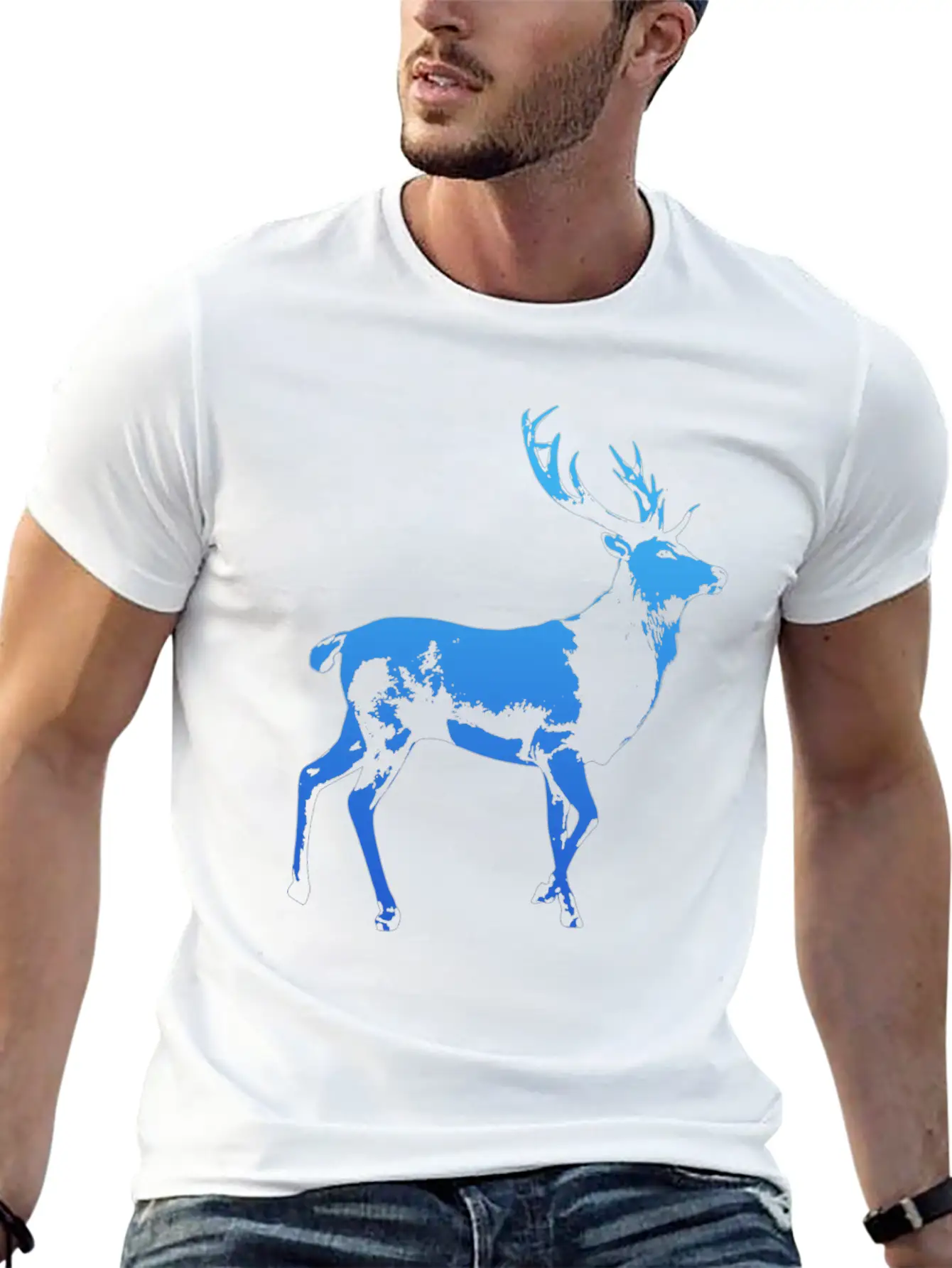 Blue Deer Stylish Everyday T-Shirt – Unisex Basic Cotton Tee