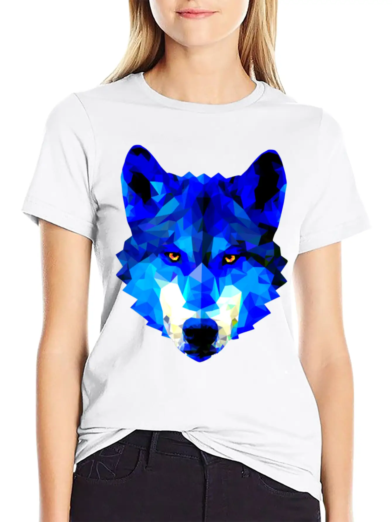 Blue Wolf Stylish Everyday T-Shirt – Unisex Basic Cotton Tee