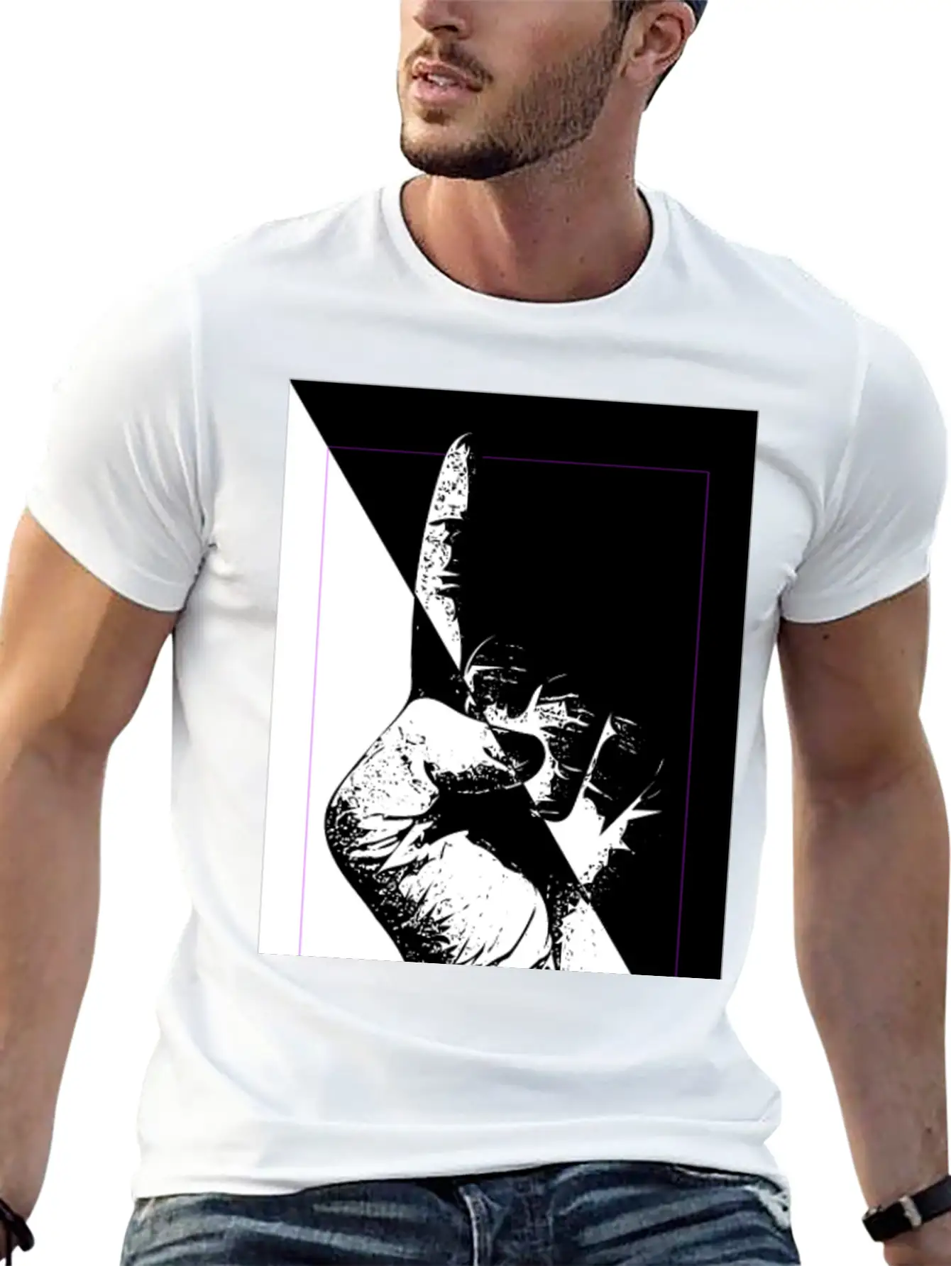 BLUR THE DIVISION Breathable Graphic T-Shirt – Perfect For Casual Days