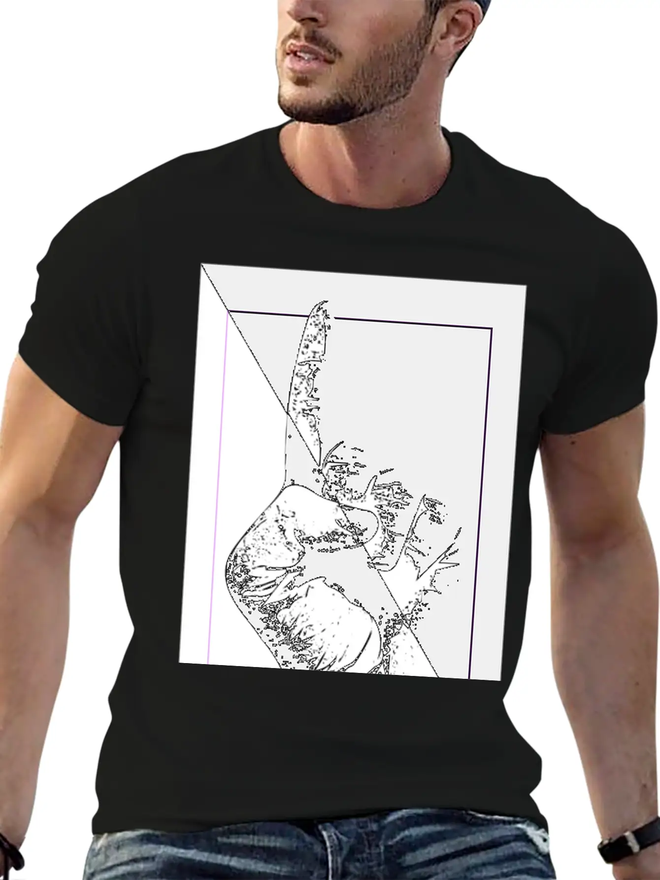 BLUR THE DIVISION Breathable Graphic T-Shirt – Perfect For Casual Days