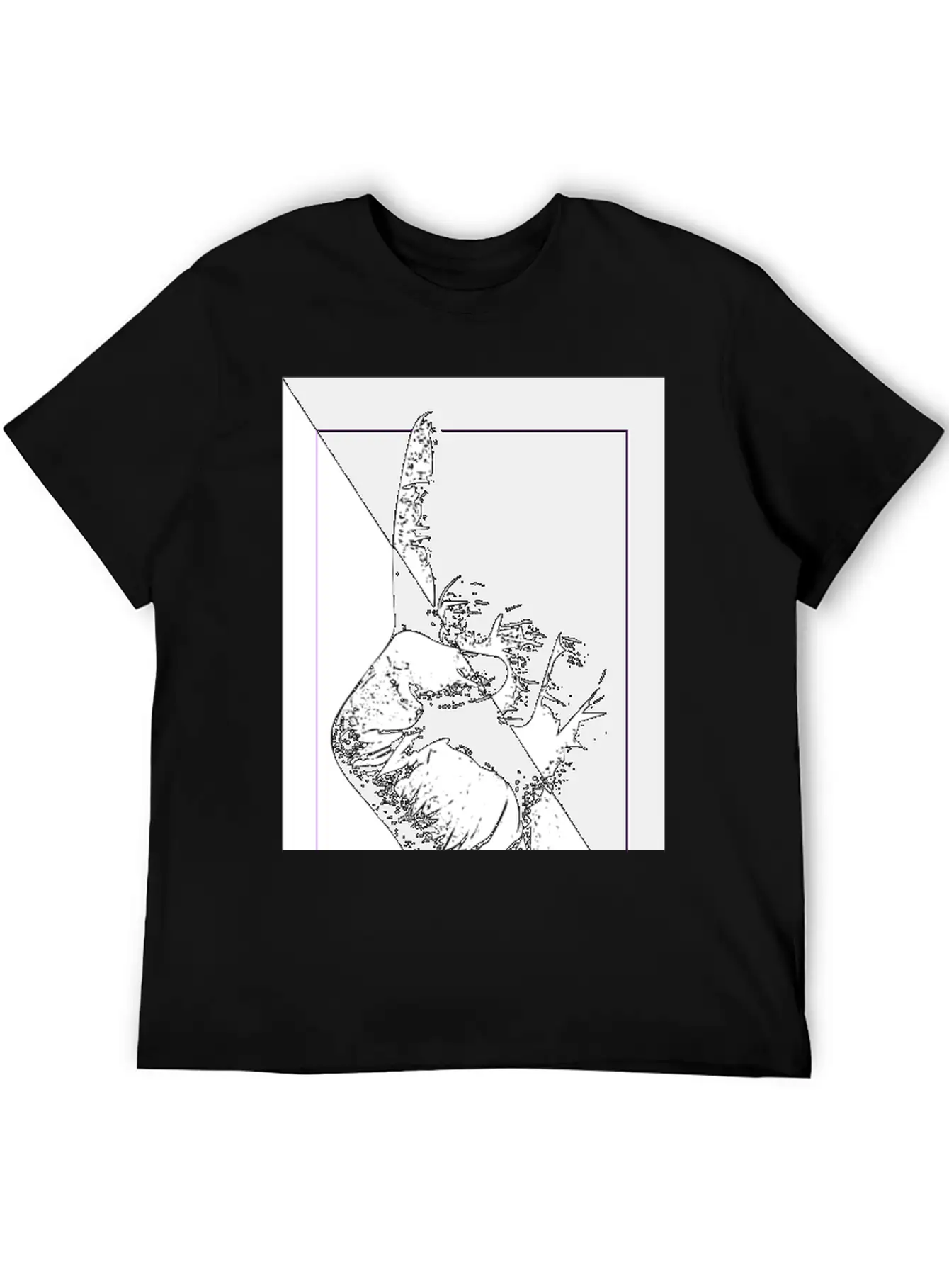 BLUR THE DIVISION Breathable Graphic T-Shirt – Perfect For Casual Days