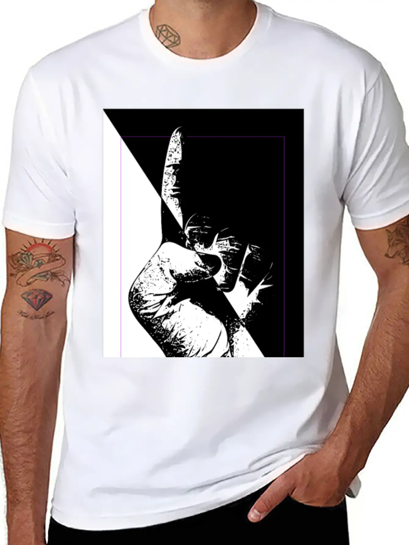 BLUR THE DIVISION Breathable Graphic T-Shirt – Perfect For Casual Days