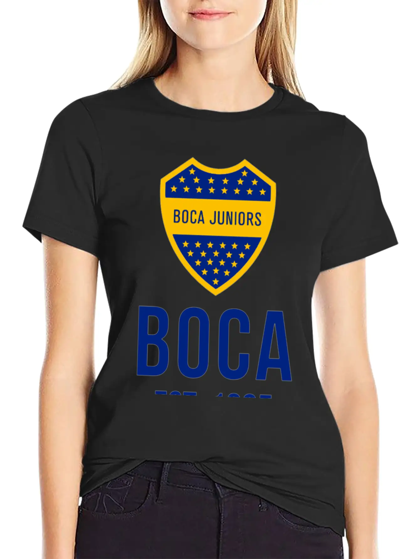 Boca Juniors Blue Stylish Everyday T-Shirt – Unisex Basic Cotton Tee