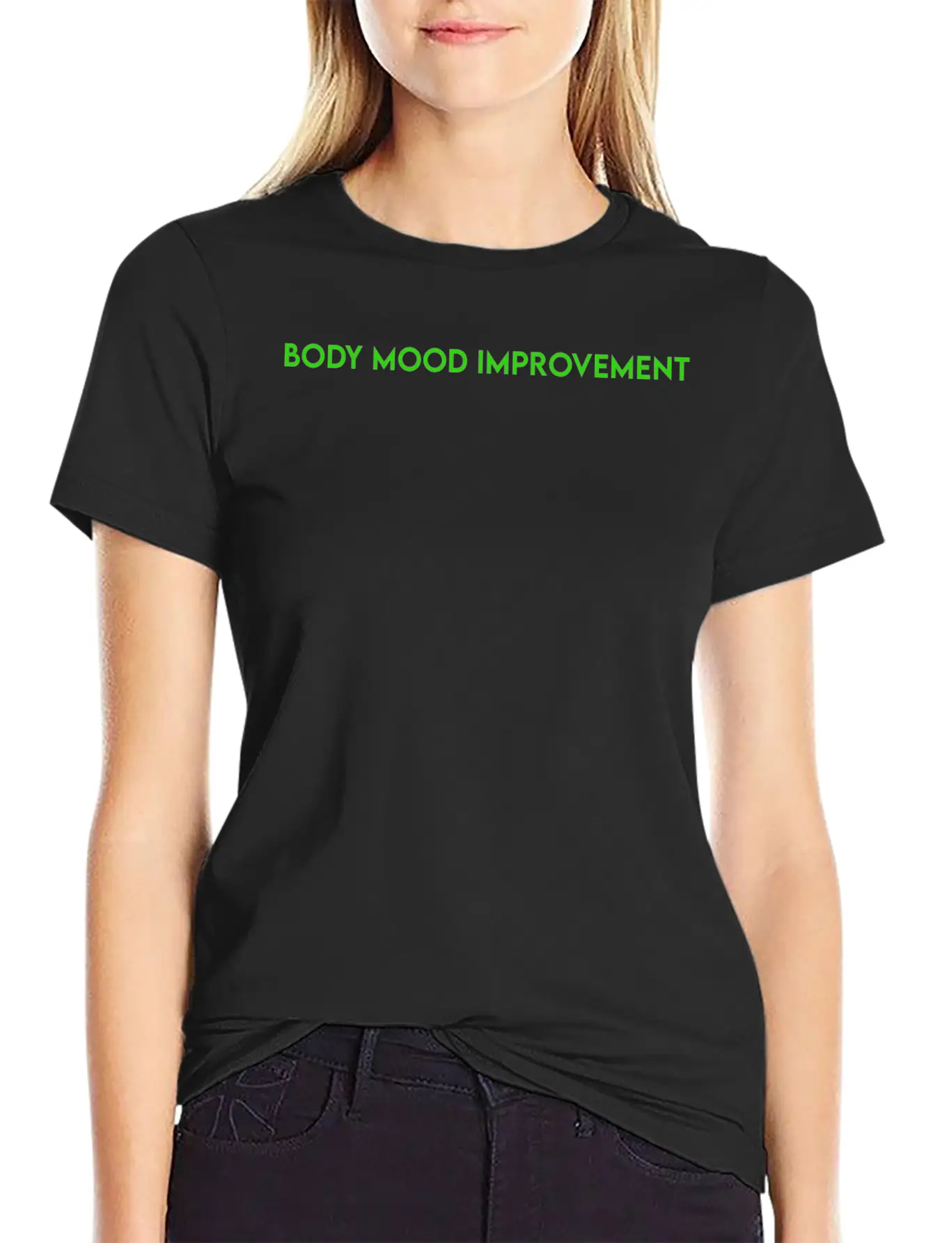 BODY MOOD IMPROVEMENT Stylish Everyday T-Shirt – Unisex Basic Cotton Tee