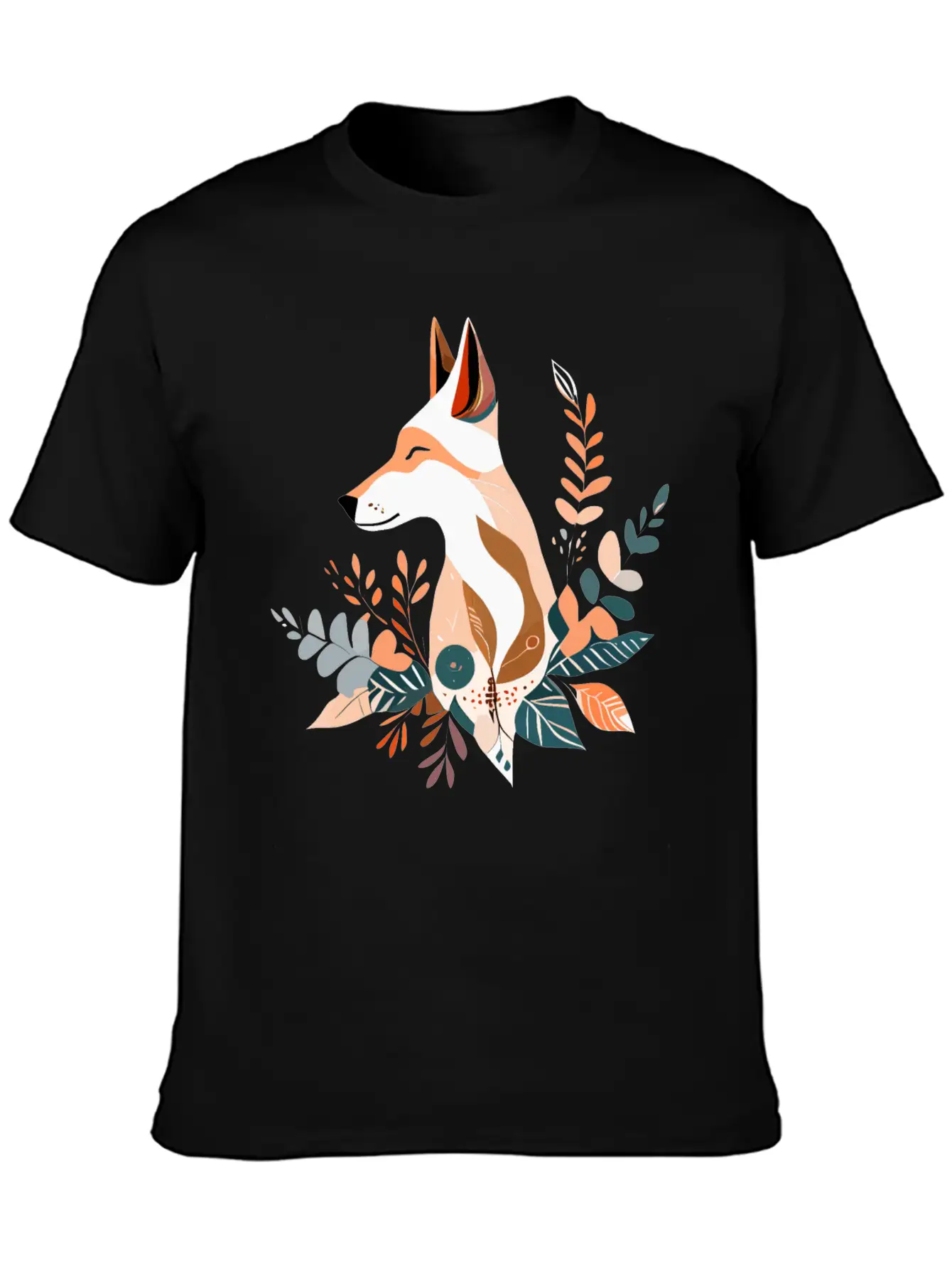 Boho Wolf Design Stylish Everyday T-Shirt – Unisex Basic Cotton Tee