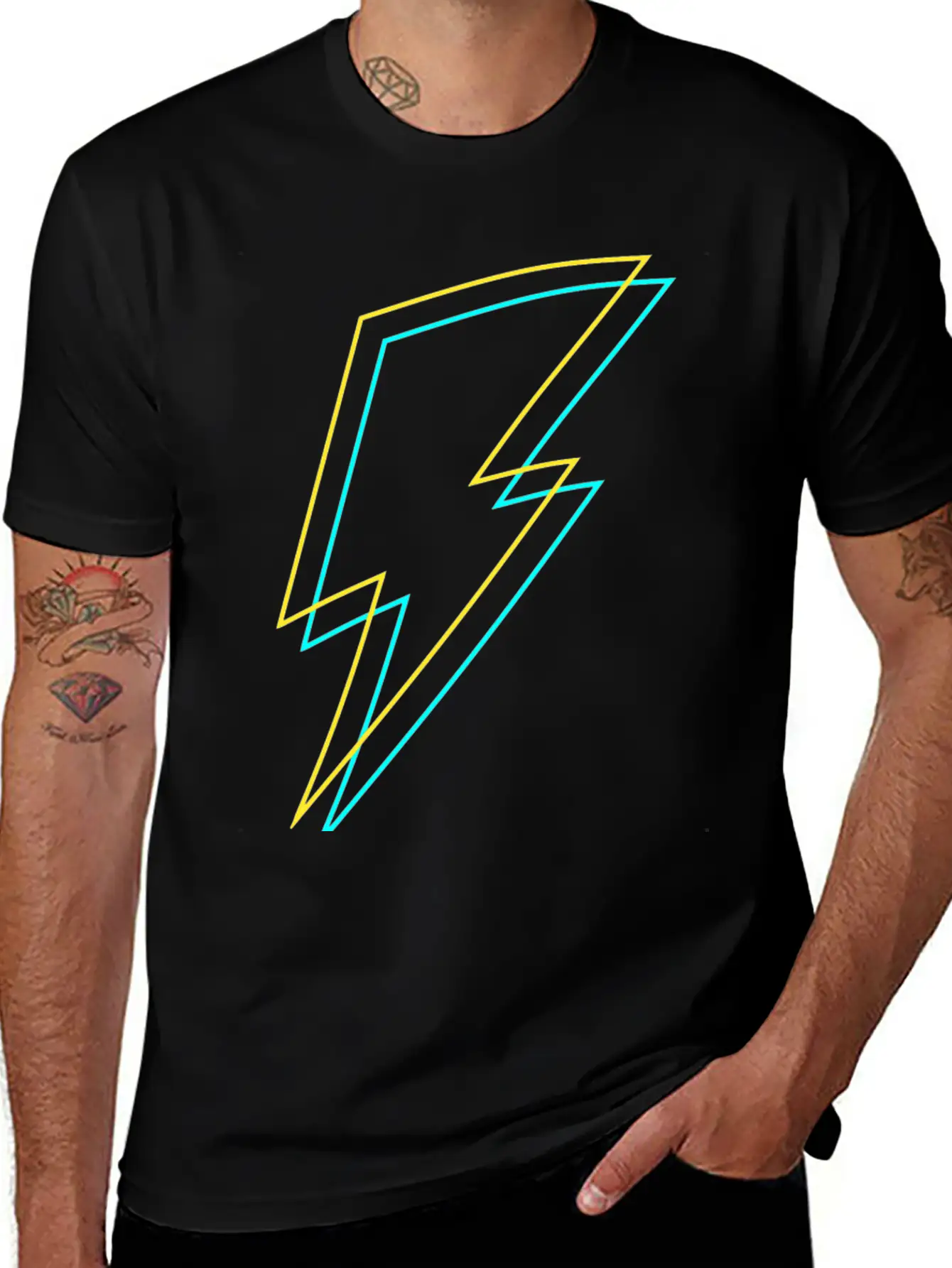 Bolt - Flash - Lightning -Trueno - Thunder - Zeus Stylish Everyday T-Shirt – Unisex Basic Cotton Tee