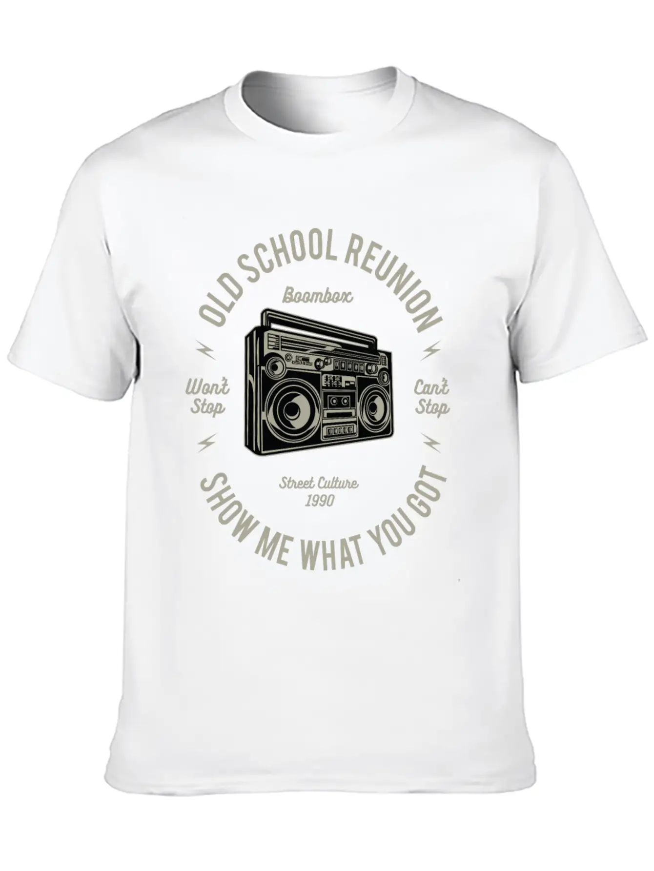 Boombox Lightweight Cotton T-Shirt – Daily Comfort Graphic Shirt
