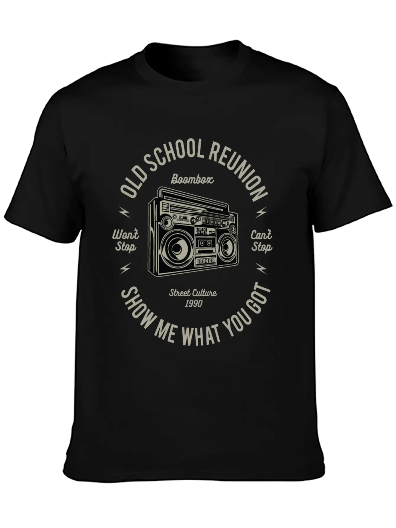 Boombox Lightweight Cotton T-Shirt – Daily Comfort Graphic Shirt
