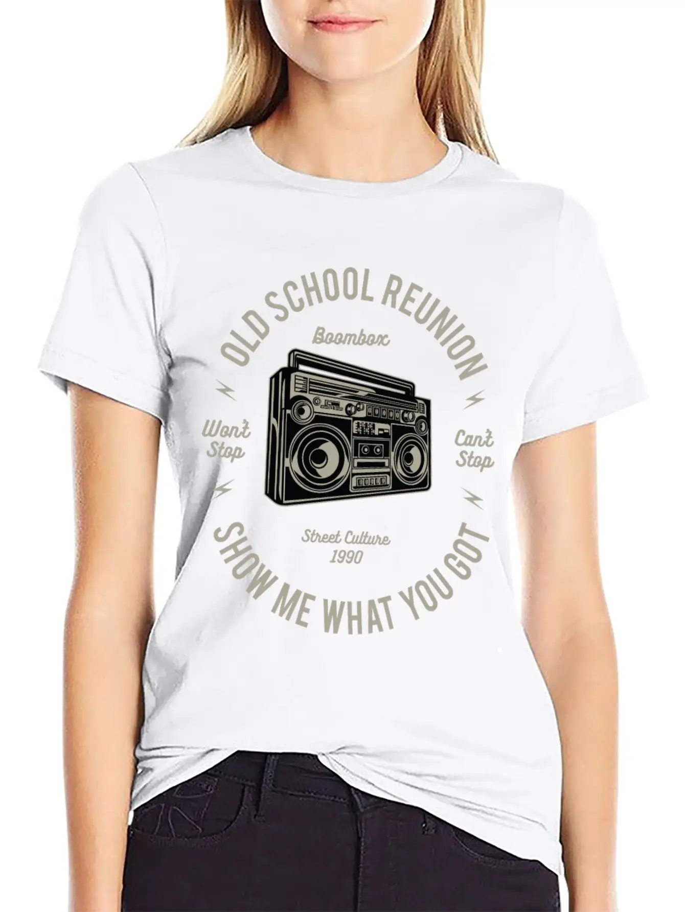 Boombox Lightweight Cotton T-Shirt – Daily Comfort Graphic Shirt