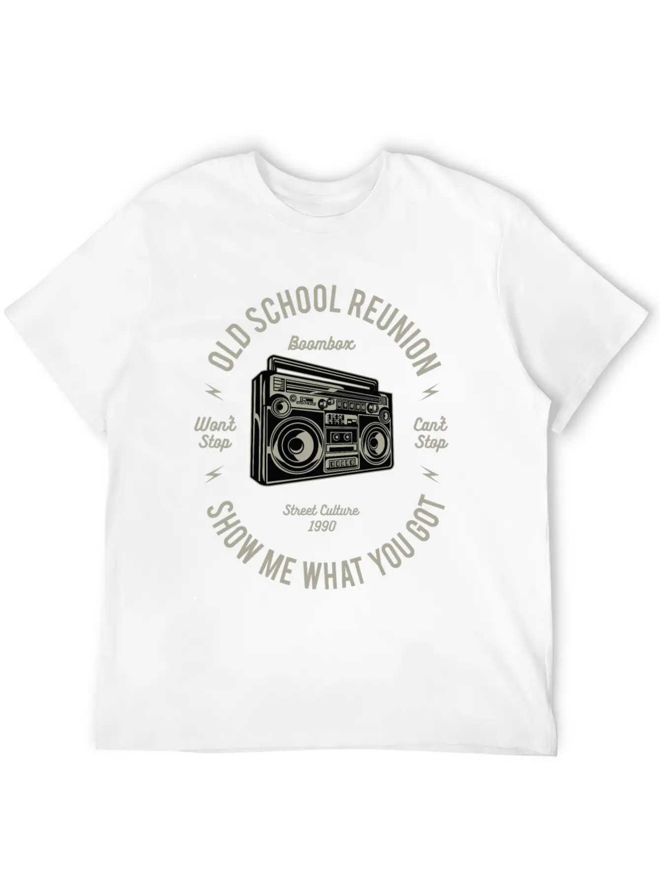 Boombox Lightweight Cotton T-Shirt – Daily Comfort Graphic Shirt