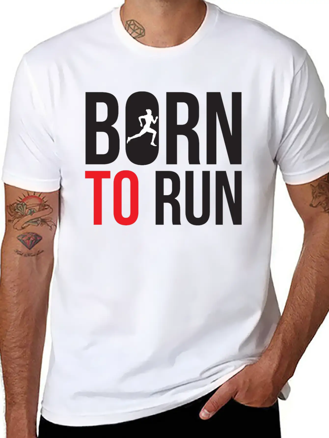 Born To Run Basic Graphic T-Shirt – Daily Comfort In Soft Cotton