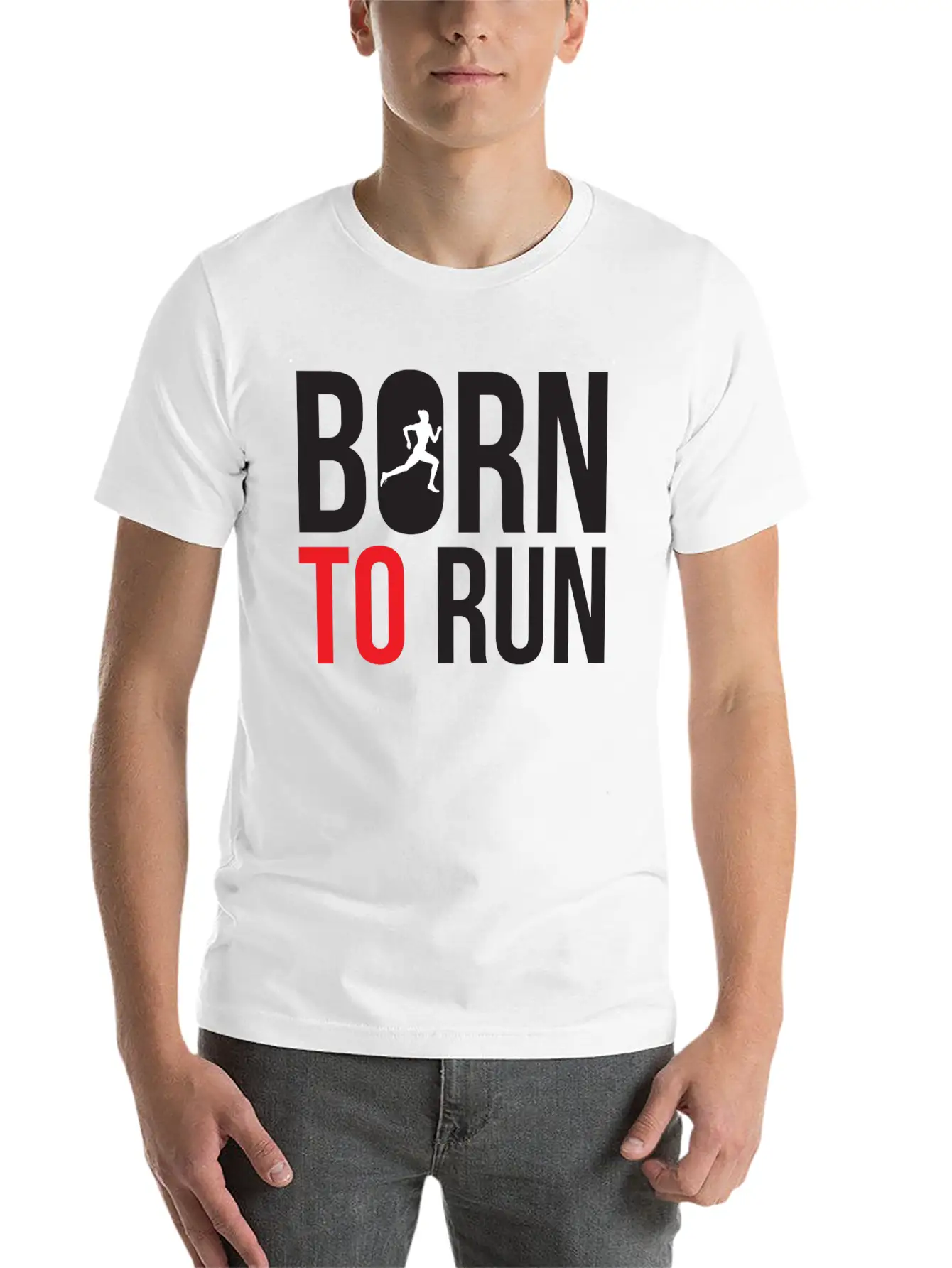 Born To Run Basic Graphic T-Shirt – Daily Comfort In Soft Cotton