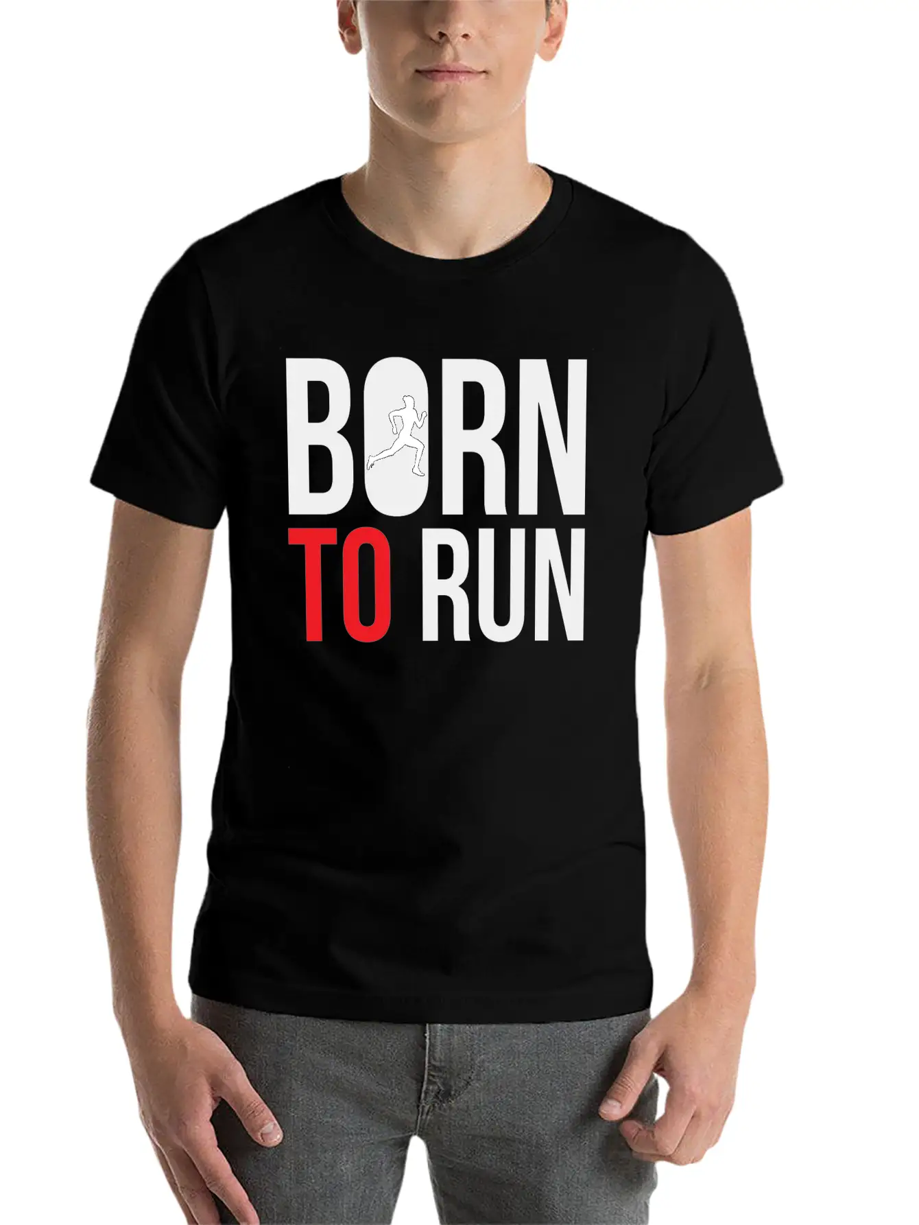 Born To Run Basic Graphic T-Shirt – Daily Comfort In Soft Cotton