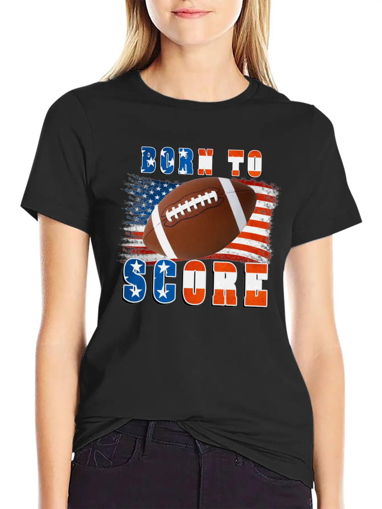 Born To Score Football Stylish Everyday T-Shirt – Unisex Basic Cotton Tee