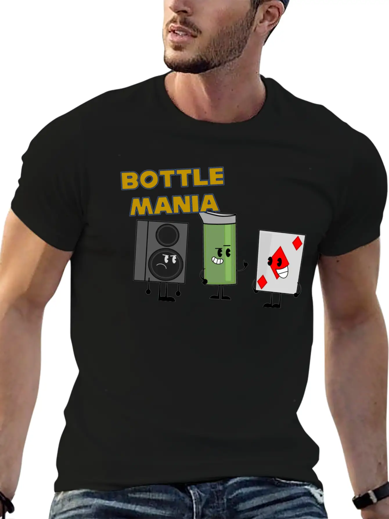 Bottle Mania Hero Team Basic Graphic T-Shirt – Daily Comfort In Soft Cotton