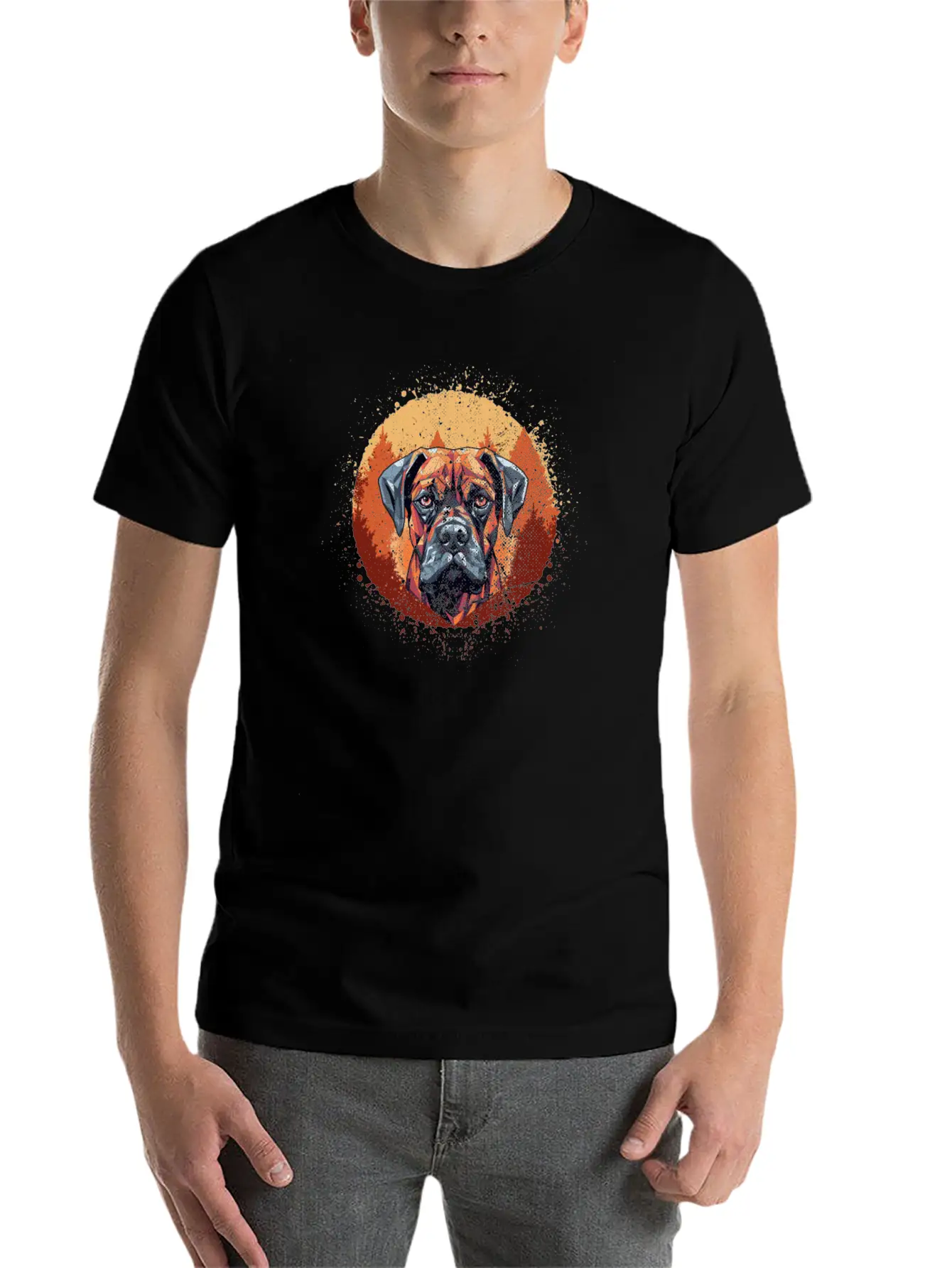 Boxer-Dog-breeds Dog-dad Dog-Mom Boxer-Dog Stylish Everyday T-Shirt – Unisex Basic Cotton Tee