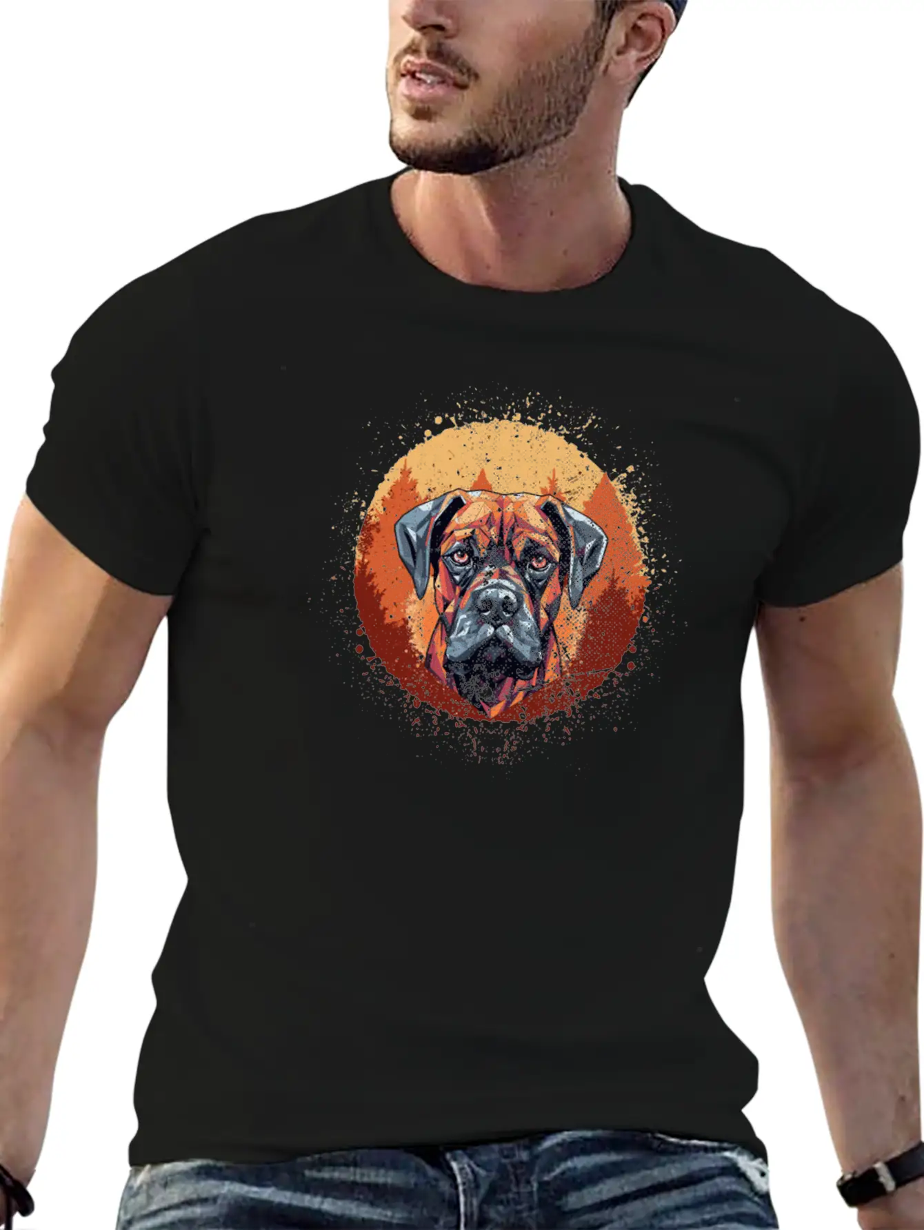 Boxer-Dog-breeds Dog-dad Dog-Mom Boxer-Dog Stylish Everyday T-Shirt – Unisex Basic Cotton Tee