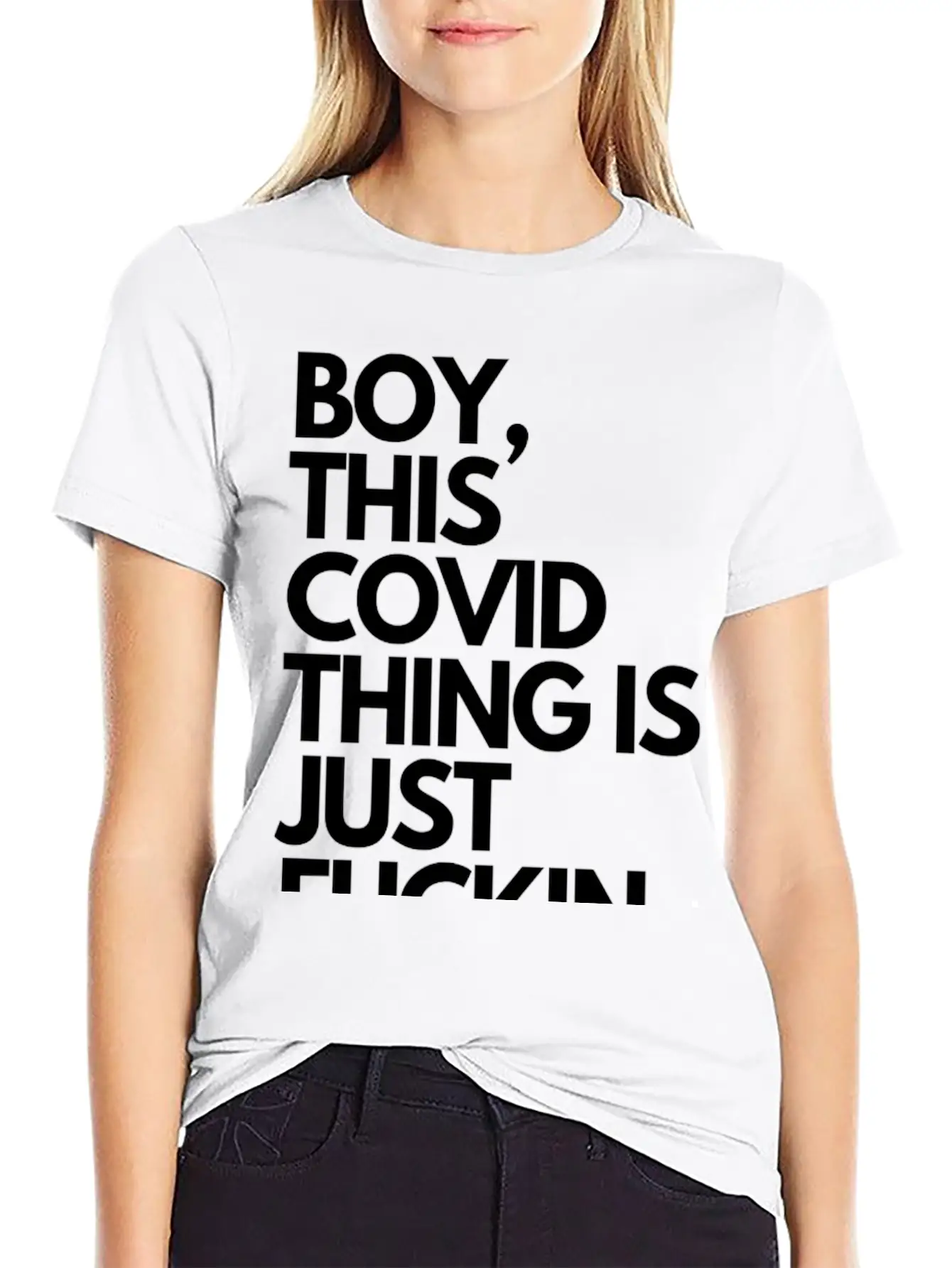 Boy...covid. Stylish Everyday T-Shirt – Unisex Basic Cotton Tee