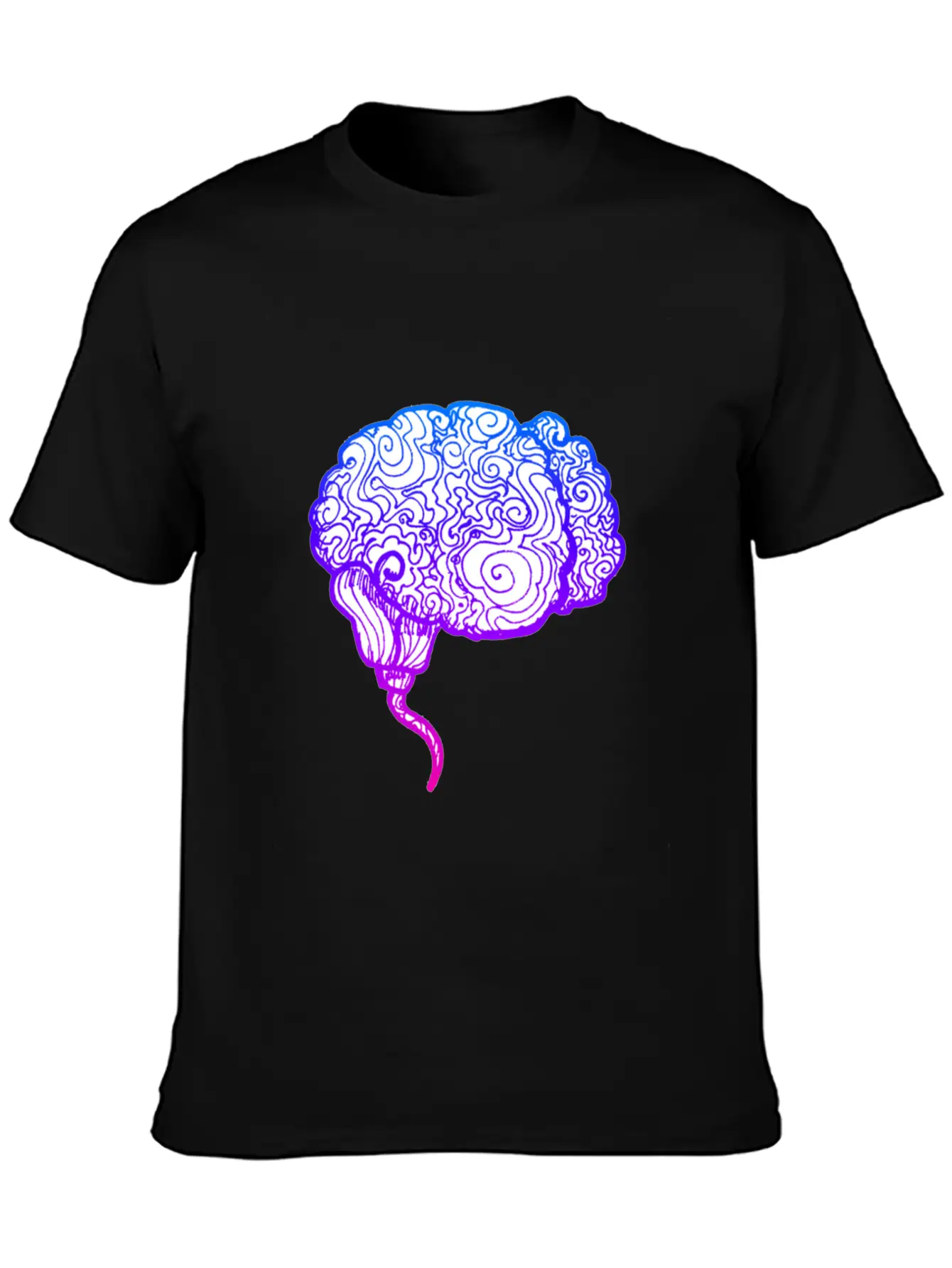 Brain Abstract Classic Cotton Tee – Unisex Comfort For Any Season