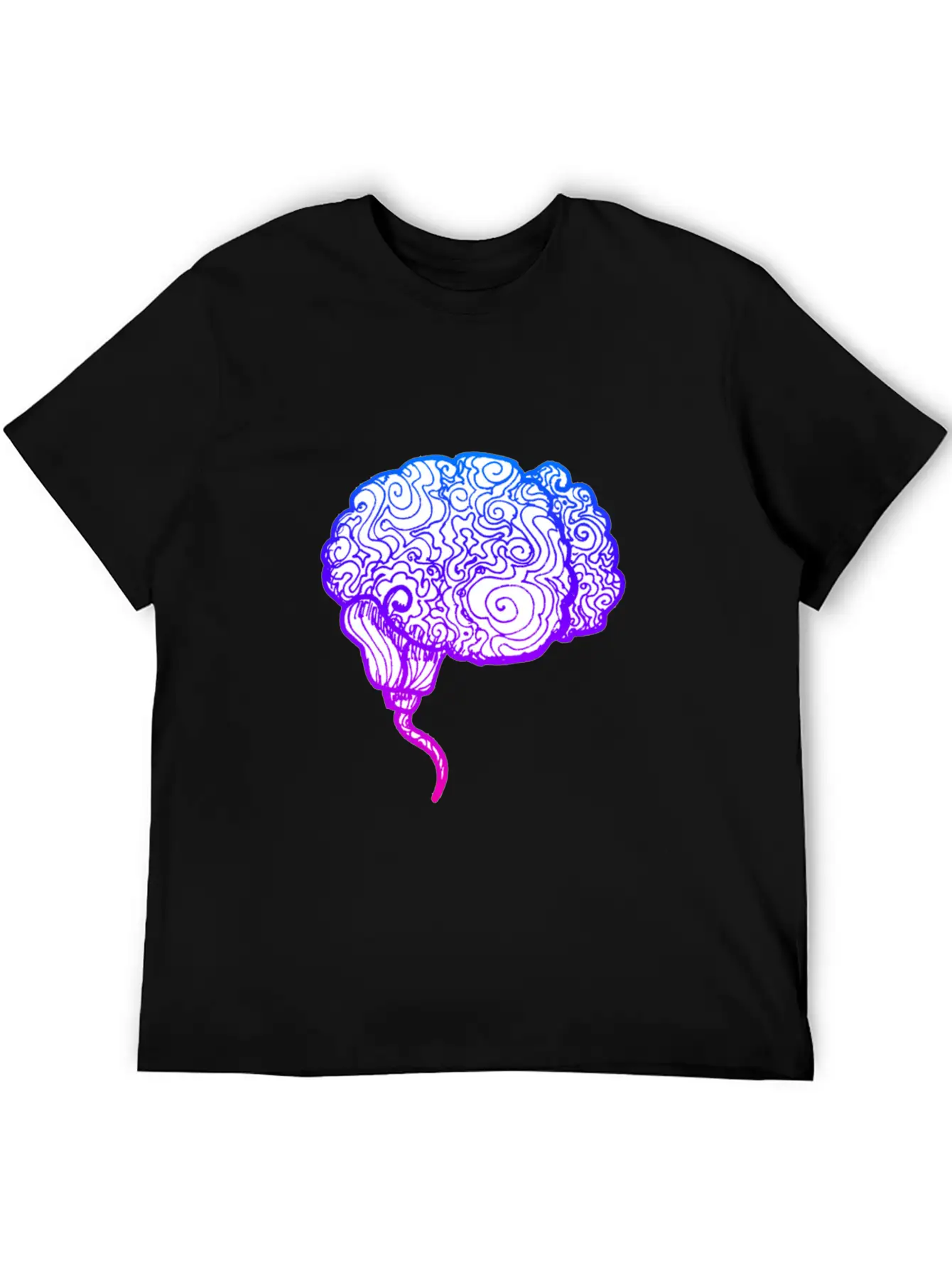 Brain Abstract Classic Cotton Tee – Unisex Comfort For Any Season
