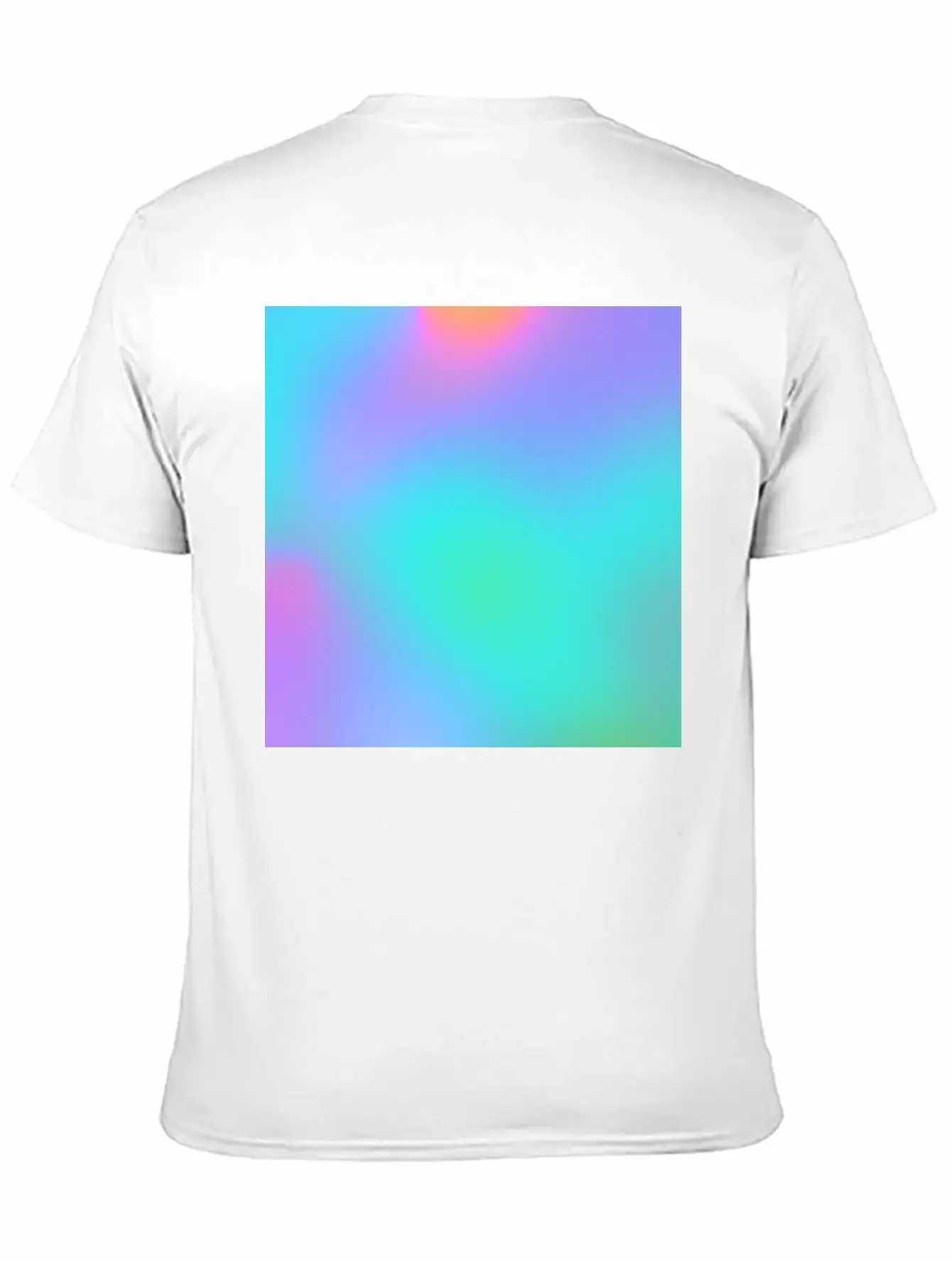 Bright Multicolor Gradient Essential Cotton Tee For Daily Outfits – Unisex Style