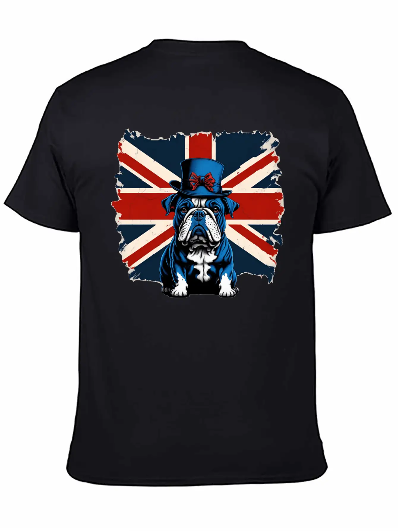British Bull Dog Union Jack Flag Stylish Everyday T-Shirt – Unisex Basic Cotton Tee