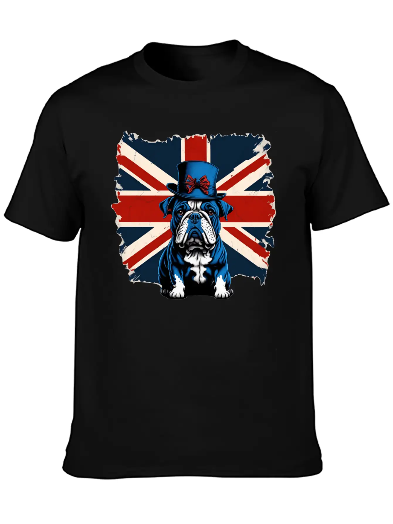British Bull Dog Union Jack Flag Stylish Everyday T-Shirt – Unisex Basic Cotton Tee