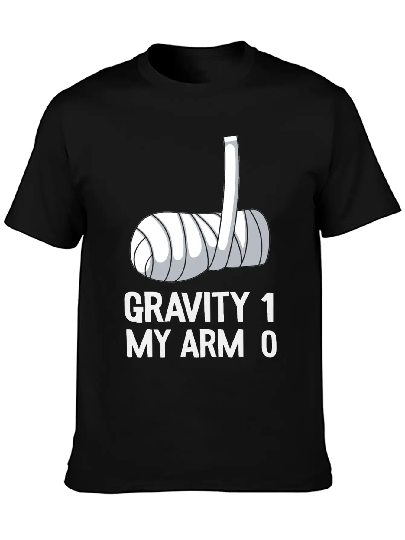 Broken Arm Get Well Soon Gift Gravity 1 Funny Unisex Casual T-Shirt – Clean Design For Daily Comfort