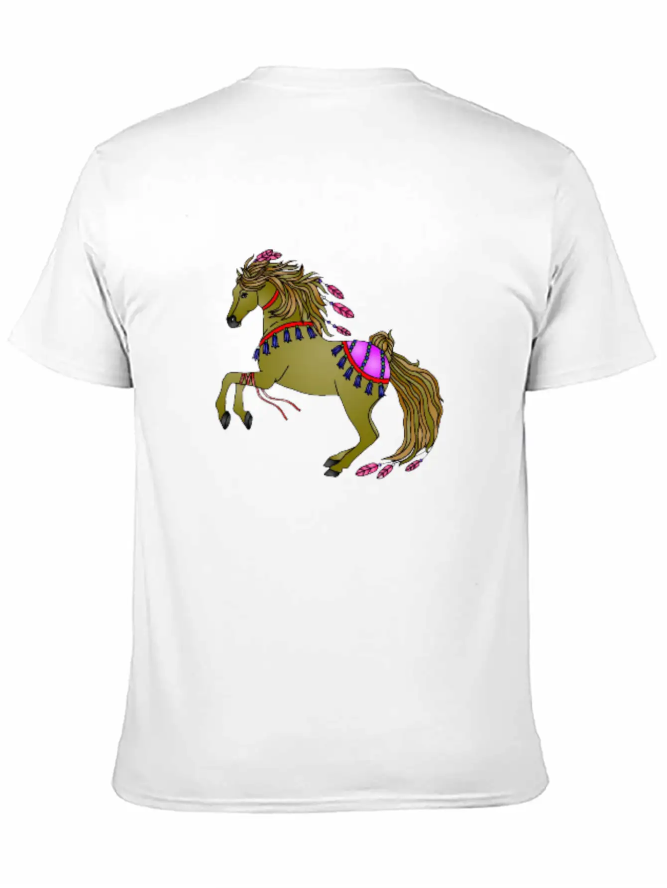 Brown Horse Breathable Graphic T-Shirt – Perfect For Casual Days