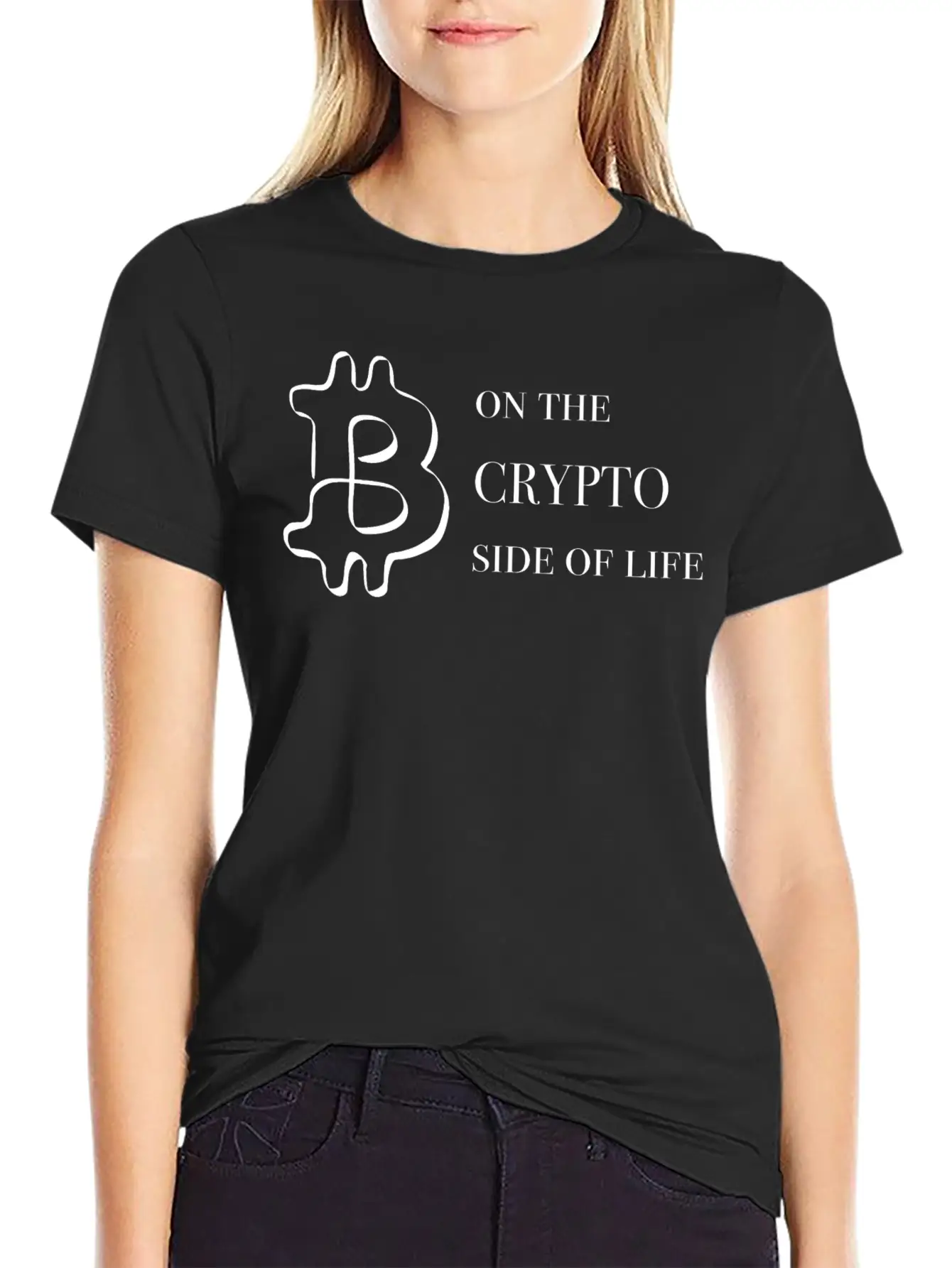 BTC SIDE OF LIFE | Crypto Blockchain Money Invest Classic Cotton Tee – Unisex Comfort For Any Season
