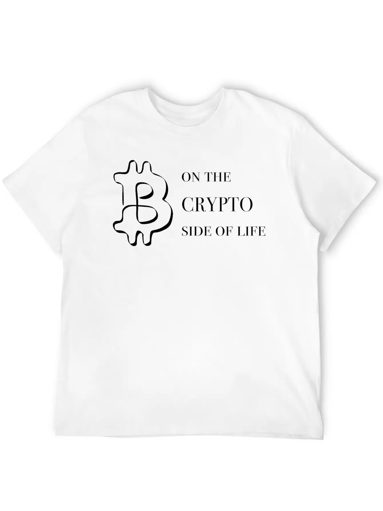 BTC SIDE OF LIFE | Crypto Blockchain Money Invest Classic Cotton Tee – Unisex Comfort For Any Season