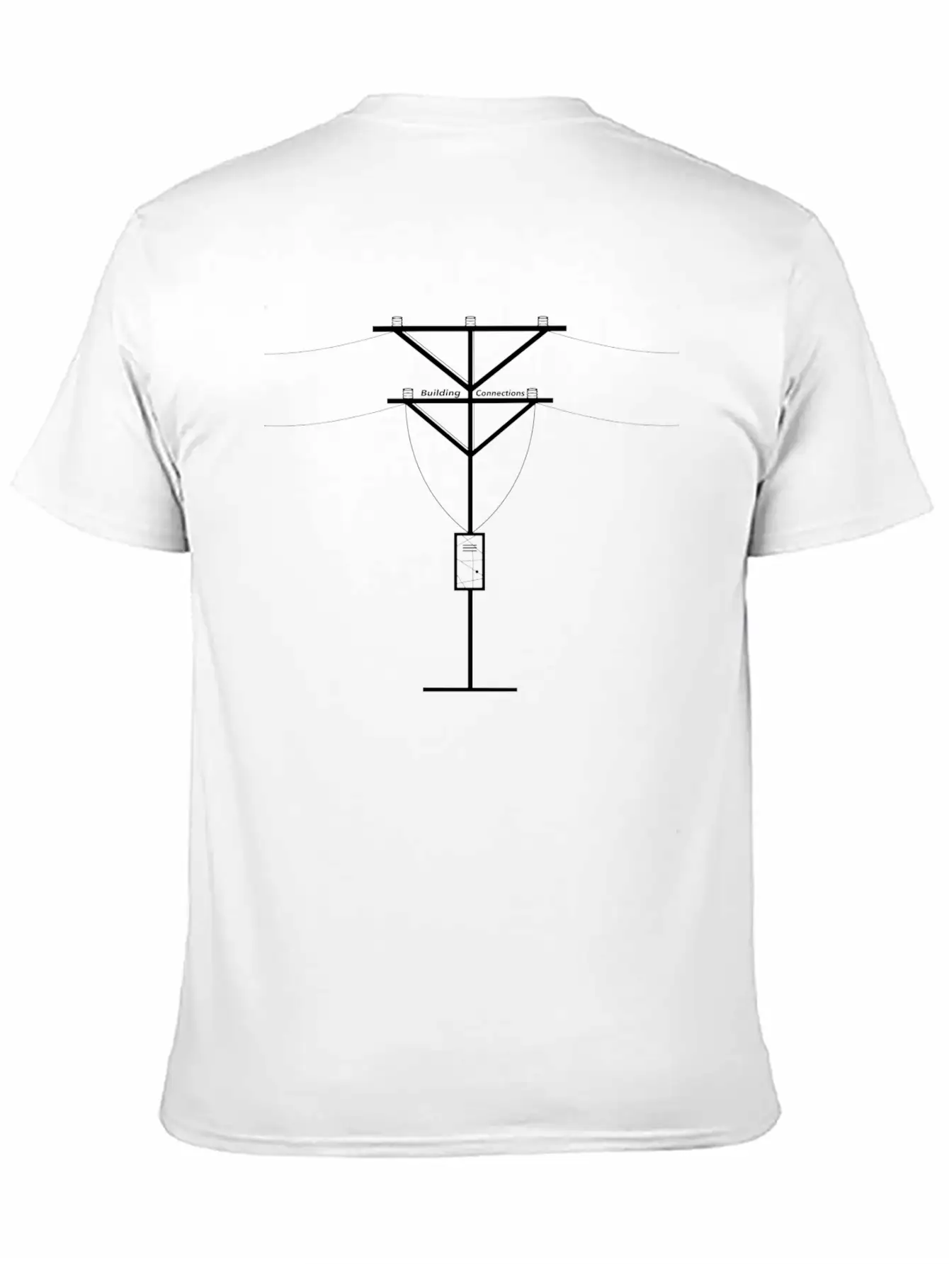 Buiding Connections White V Stylish Everyday T-Shirt – Unisex Basic Cotton Tee