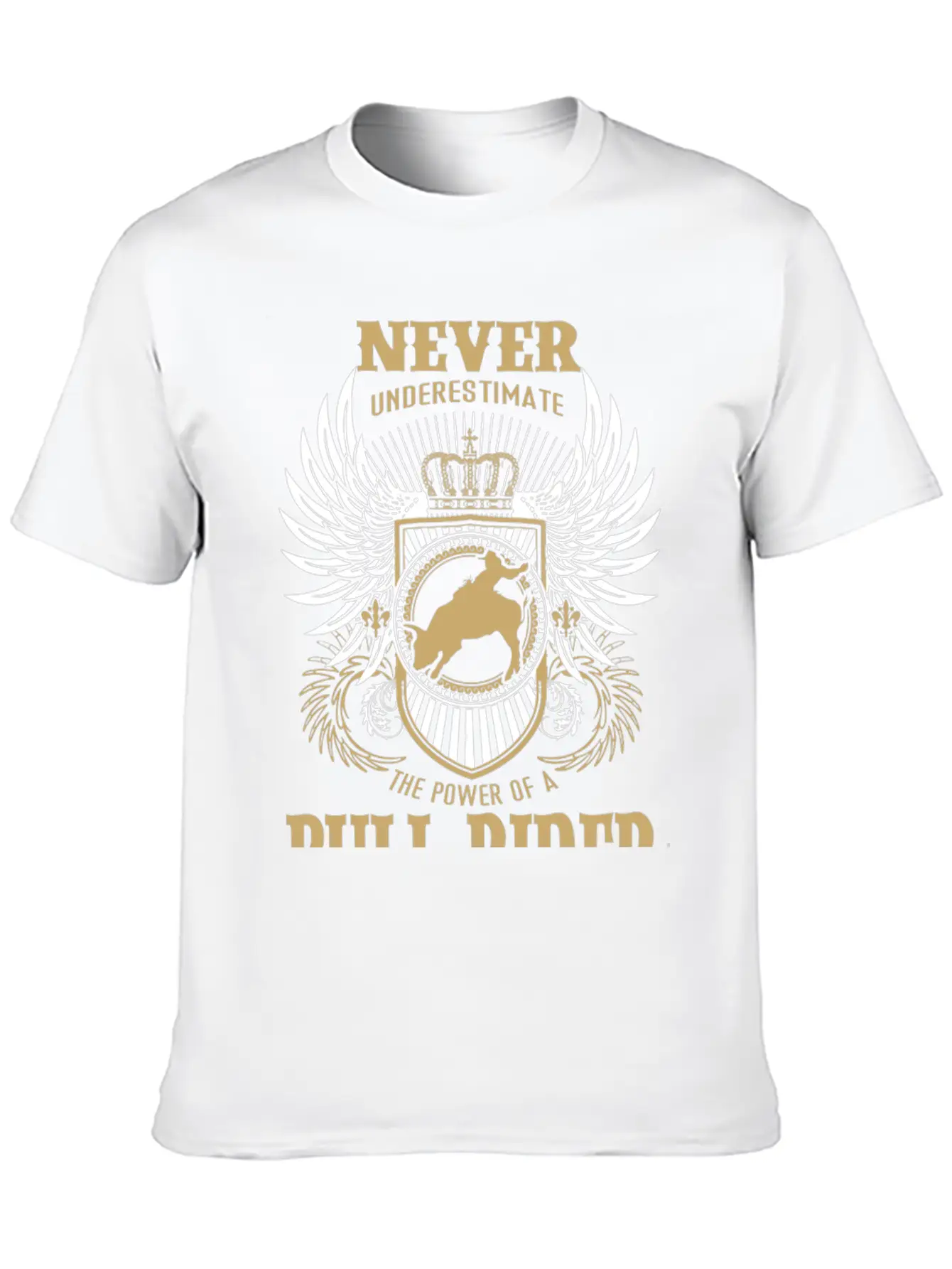 Bull Rider - Never Underestimate A Bull Rider Tee Stylish Everyday T-Shirt – Unisex Basic Cotton Tee