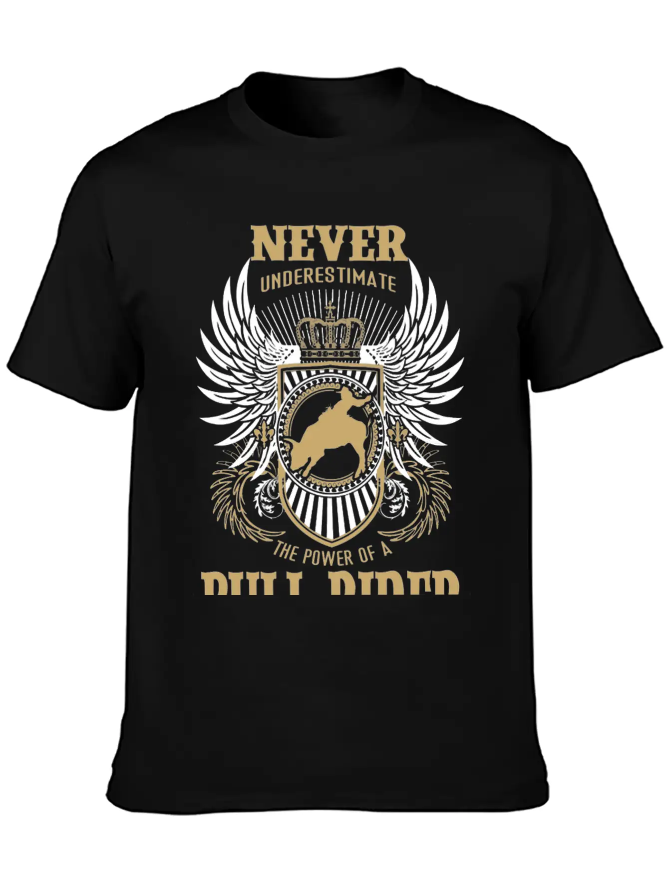 Bull Rider - Never Underestimate A Bull Rider Tee Stylish Everyday T-Shirt – Unisex Basic Cotton Tee