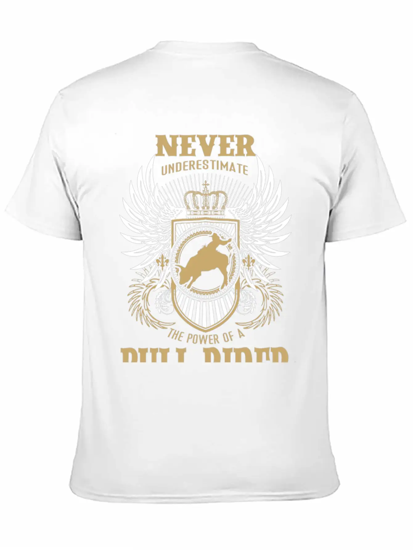 Bull Rider - Never Underestimate A Bull Rider Tee Stylish Everyday T-Shirt – Unisex Basic Cotton Tee