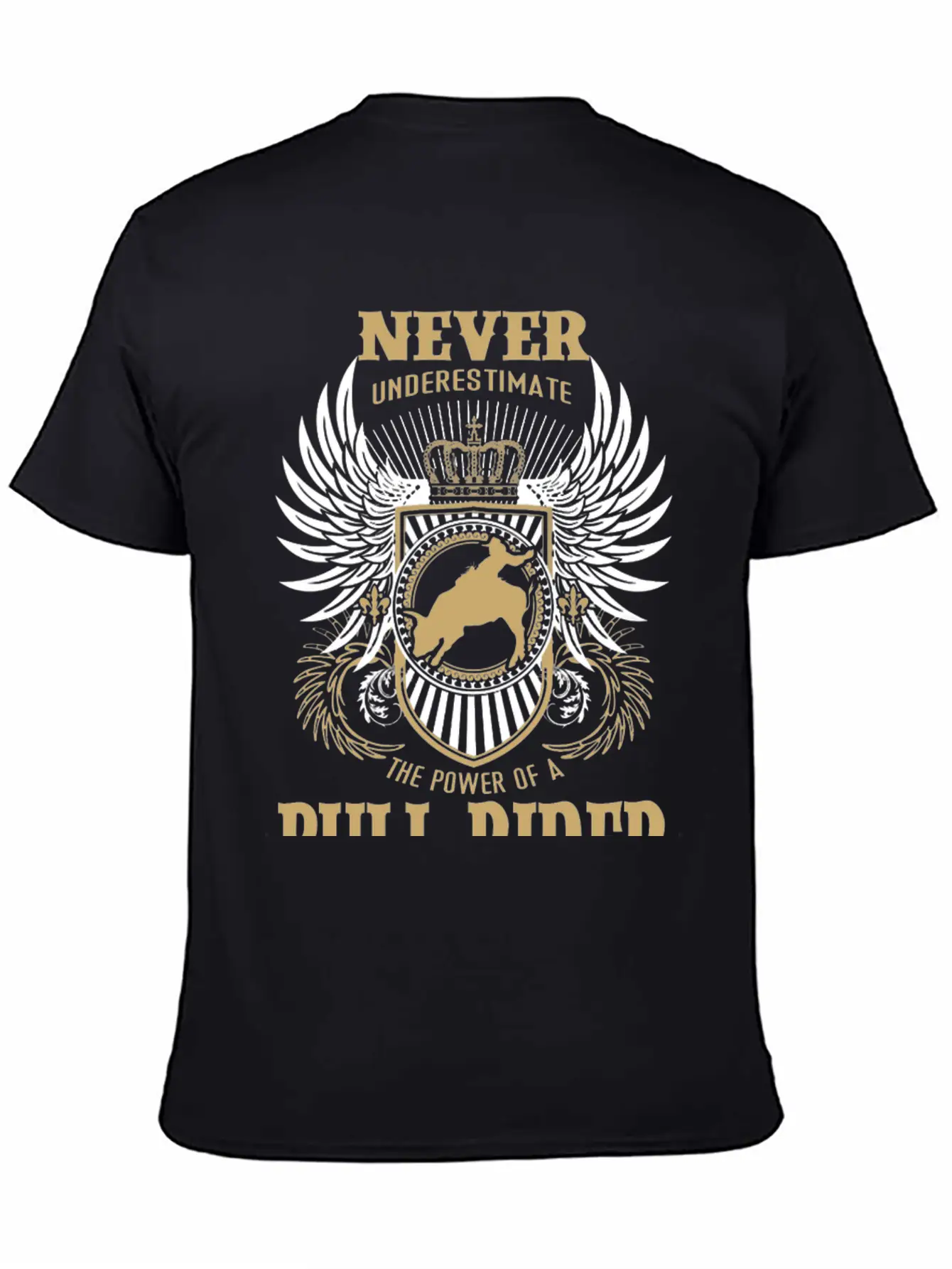 Bull Rider - Never Underestimate A Bull Rider Tee Stylish Everyday T-Shirt – Unisex Basic Cotton Tee