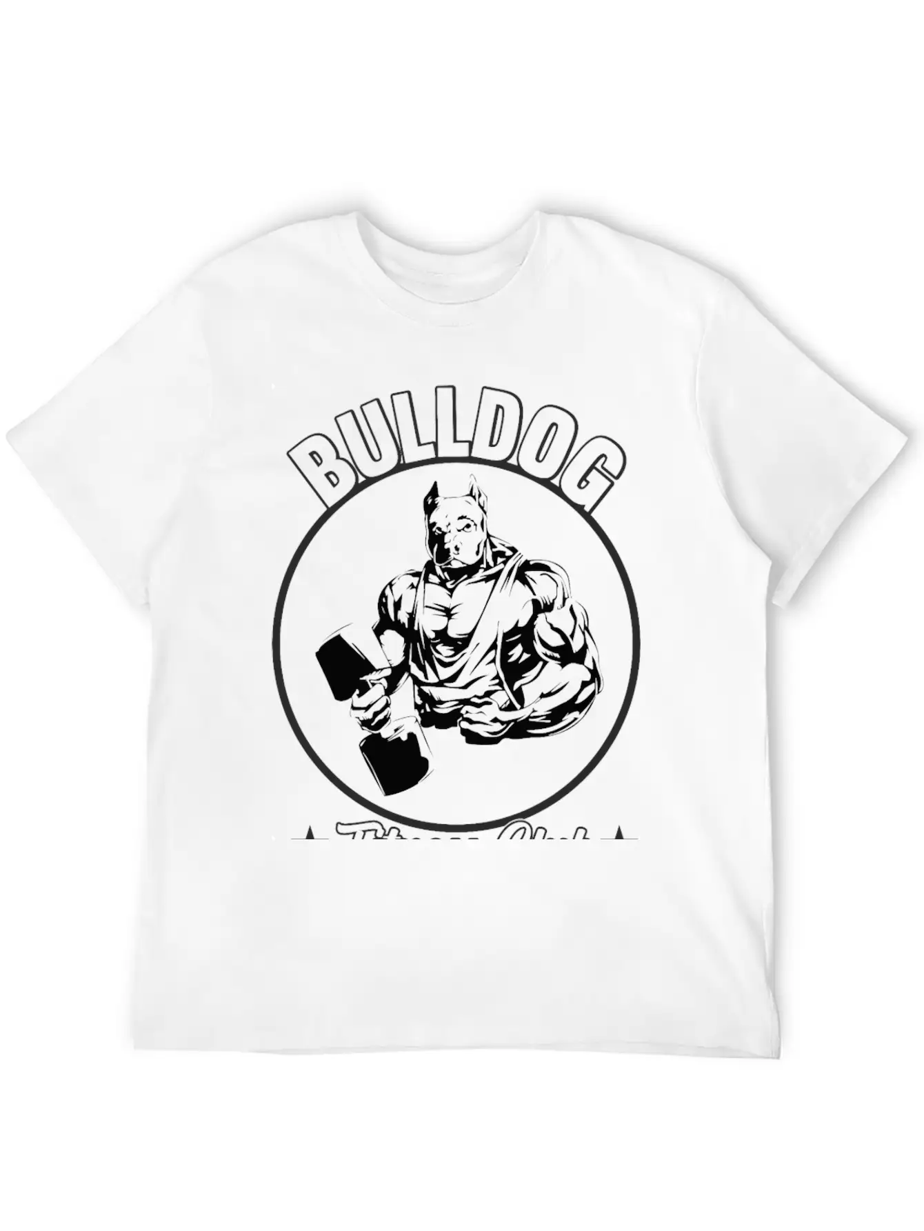 BULLDOG FITNESS CLUB Stylish Everyday T-Shirt – Unisex Basic Cotton Tee