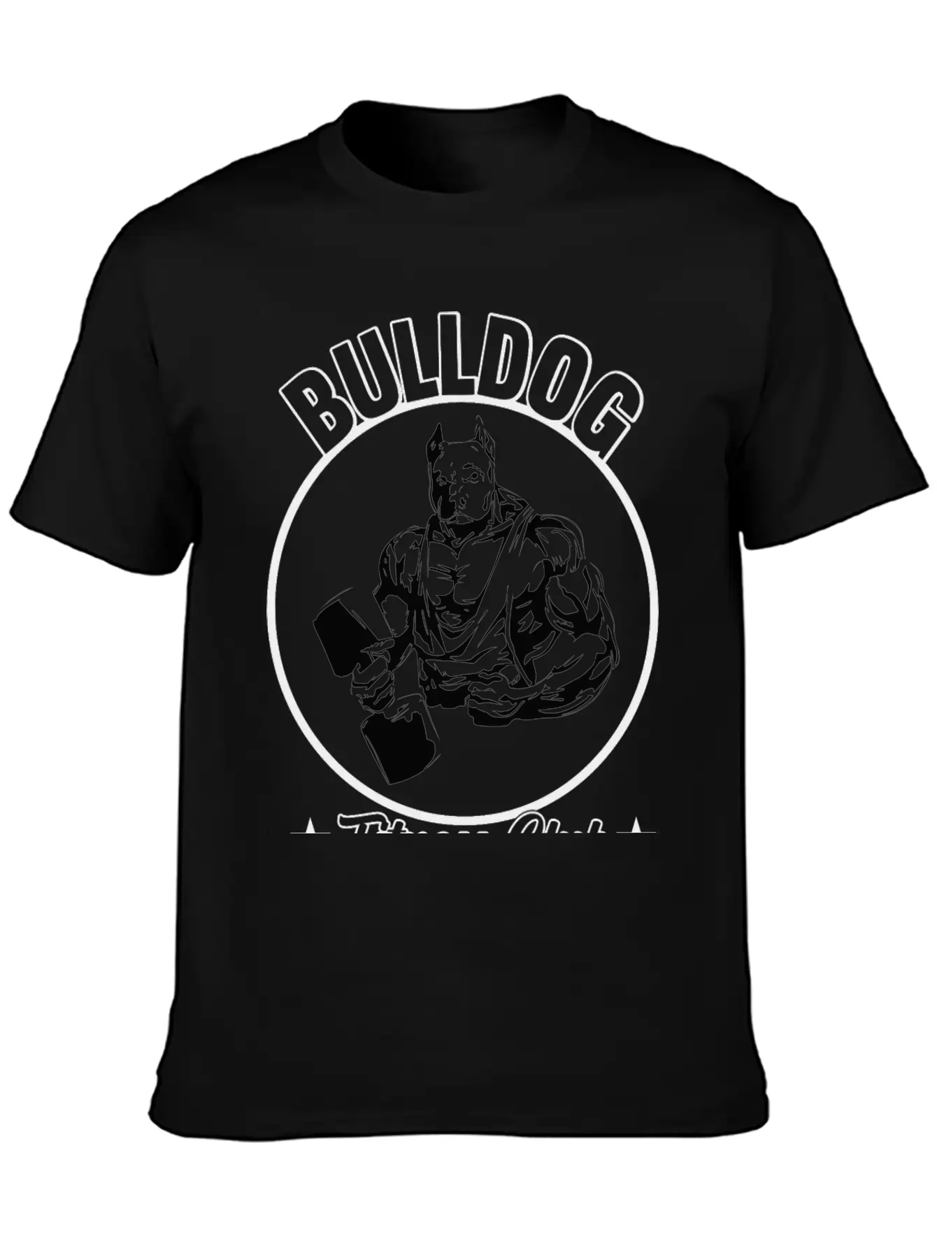 BULLDOG FITNESS CLUB Stylish Everyday T-Shirt – Unisex Basic Cotton Tee