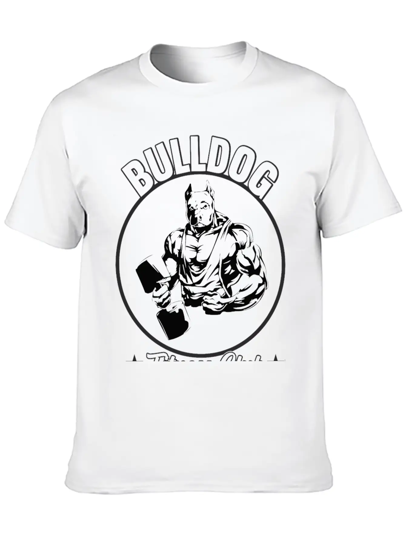 BULLDOG FITNESS CLUB Stylish Everyday T-Shirt – Unisex Basic Cotton Tee