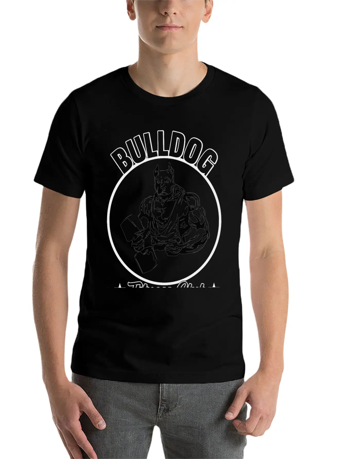 BULLDOG FITNESS CLUB Stylish Everyday T-Shirt – Unisex Basic Cotton Tee