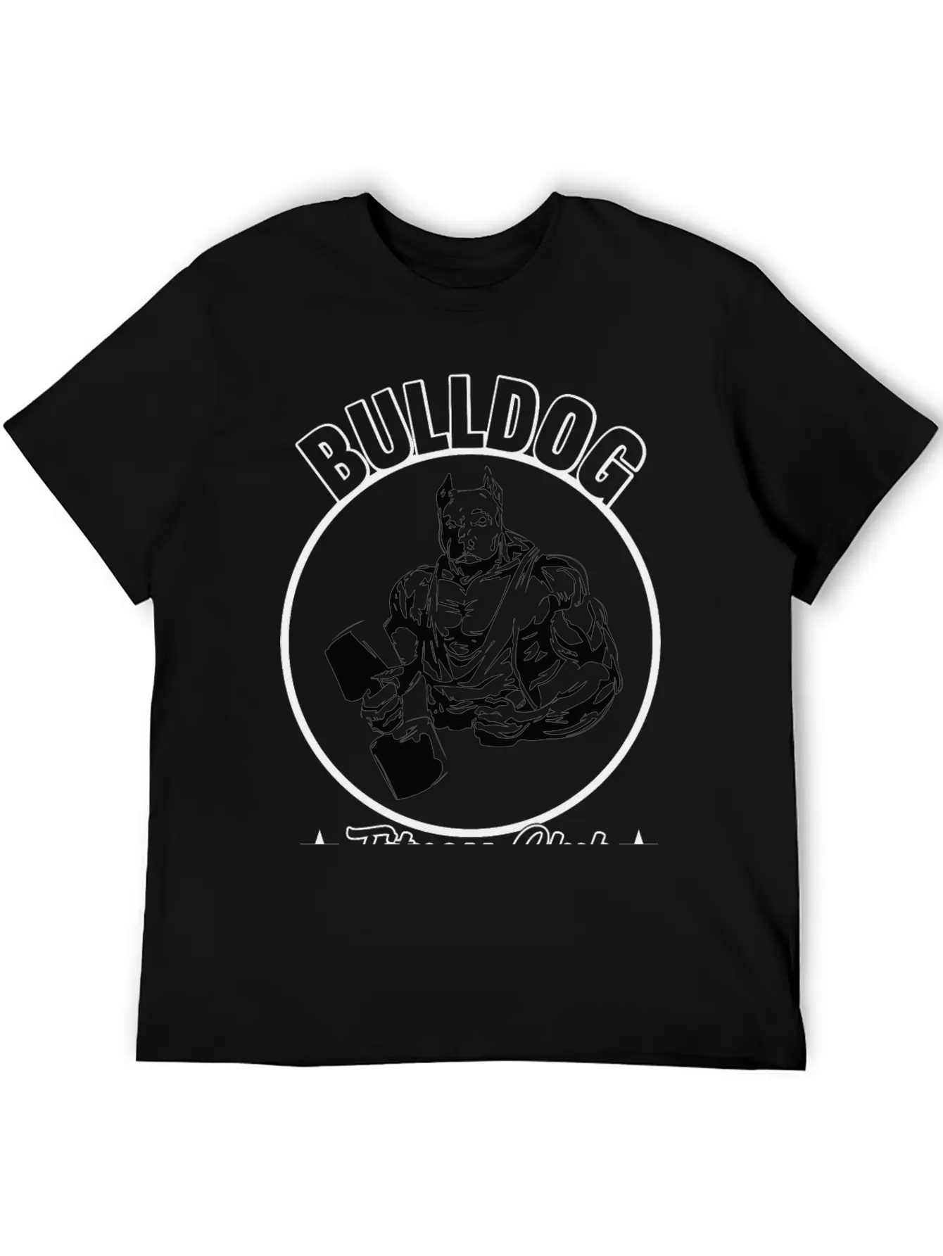 BULLDOG FITNESS CLUB Stylish Everyday T-Shirt – Unisex Basic Cotton Tee