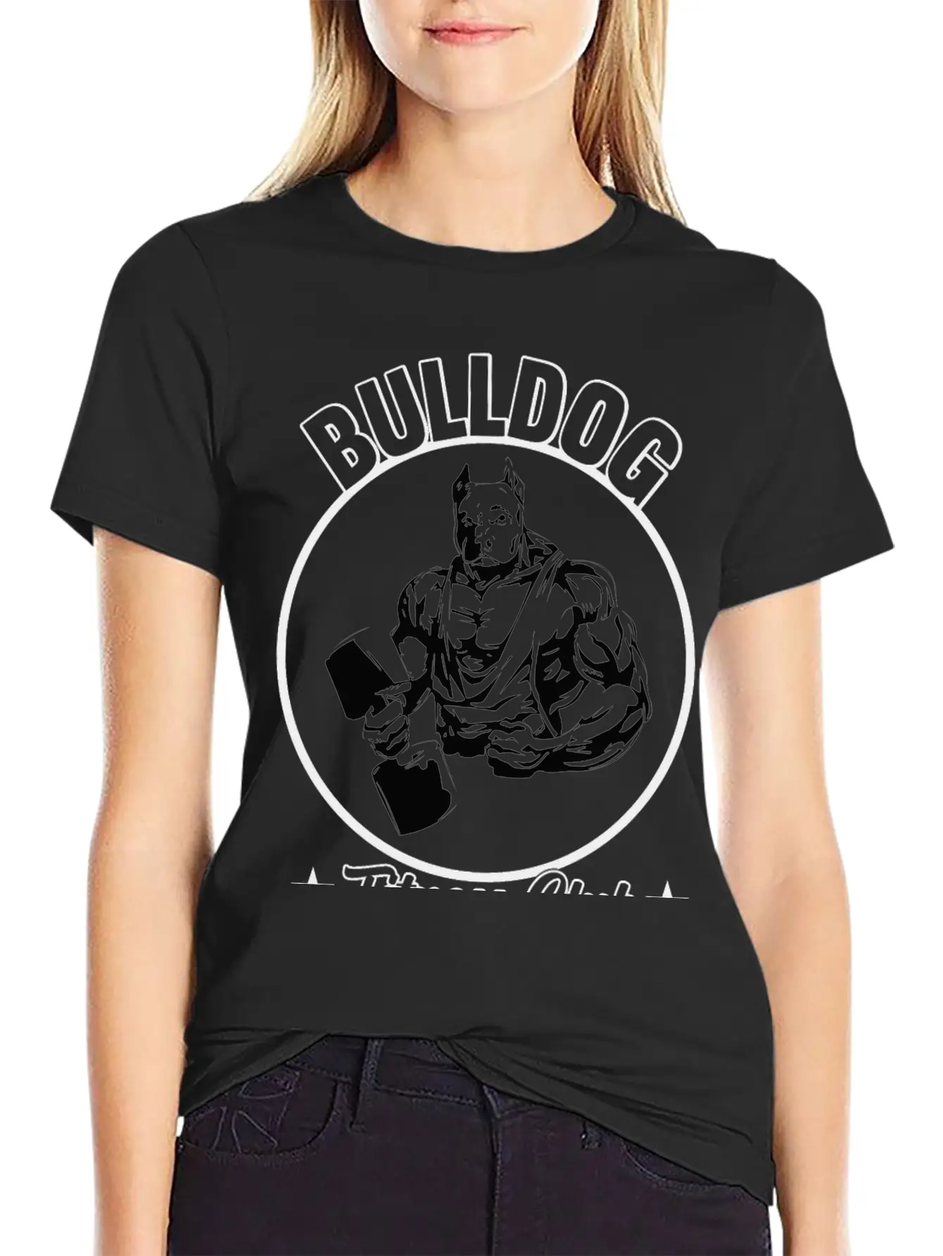 BULLDOG FITNESS CLUB Stylish Everyday T-Shirt – Unisex Basic Cotton Tee
