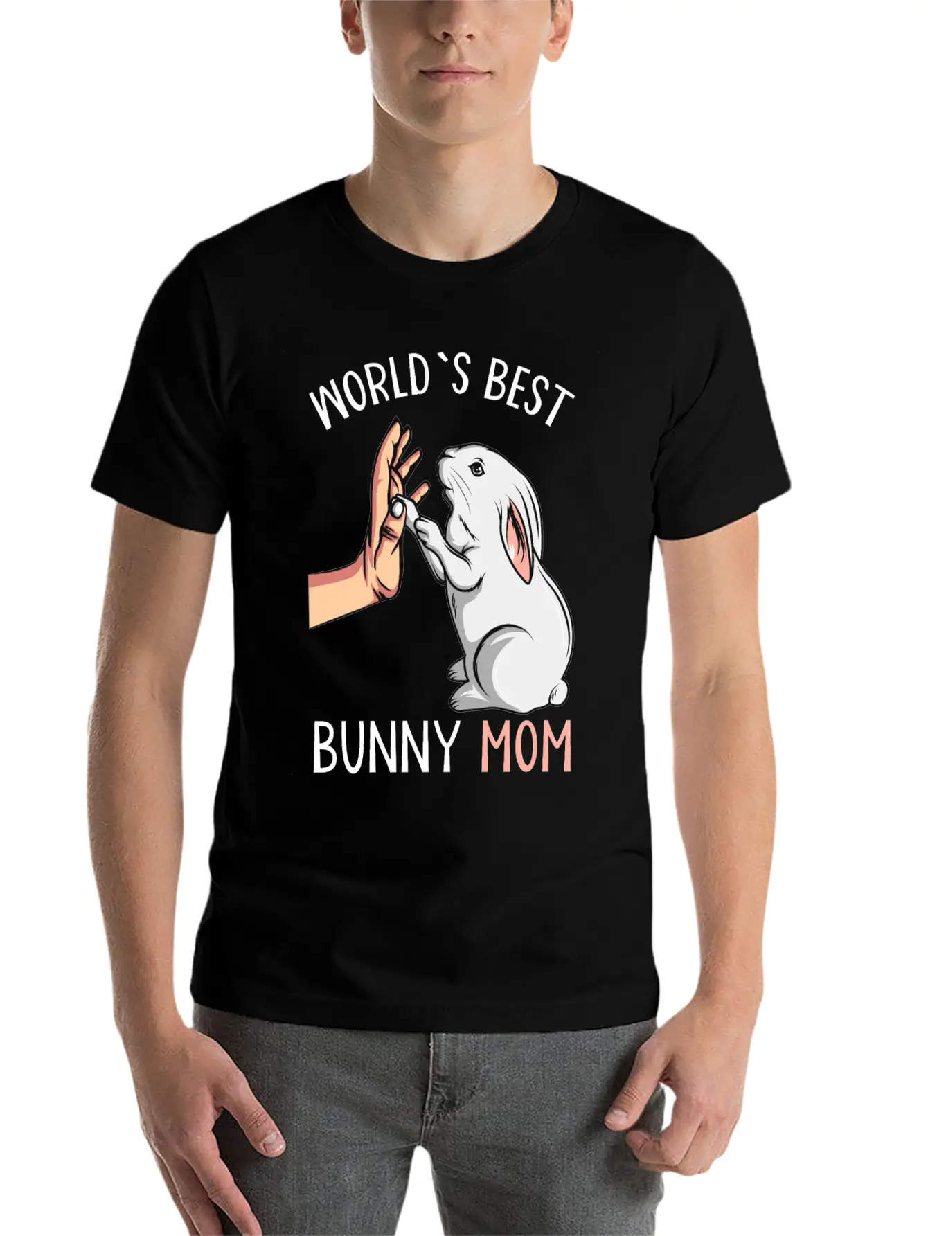 Bunnies Mama Rabbit Gift Basic Graphic T-Shirt – Daily Comfort In Soft Cotton