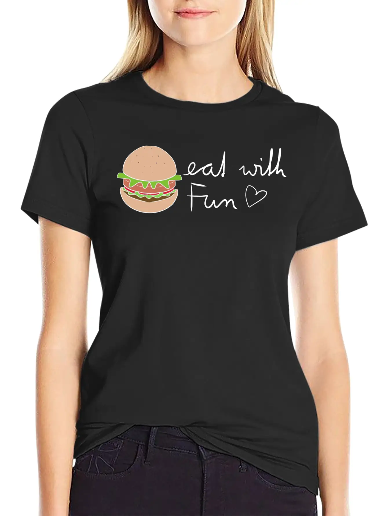 Burger Food Joy Stylish Everyday T-Shirt – Unisex Basic Cotton Tee