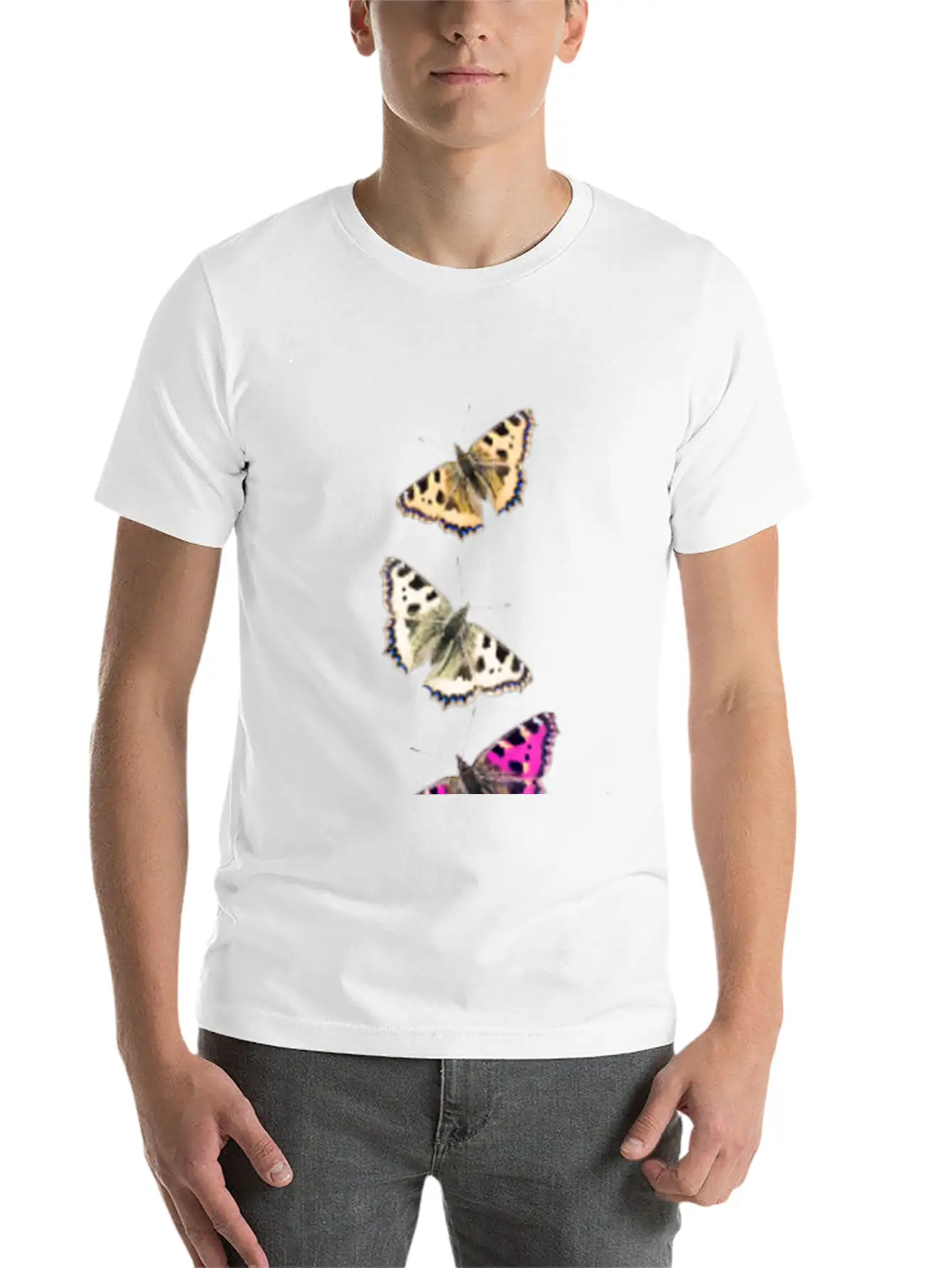 Butterfly Collage Stylish Everyday T-Shirt – Unisex Basic Cotton Tee